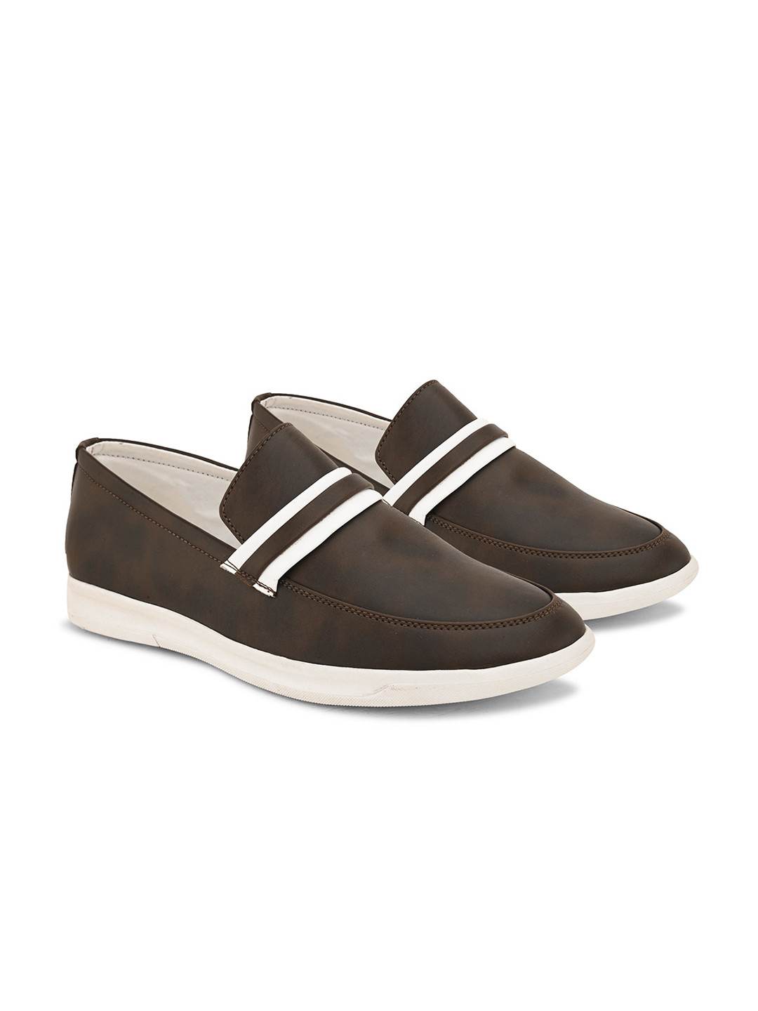 Mast & Harbour Men Striped Lightweight Loafers