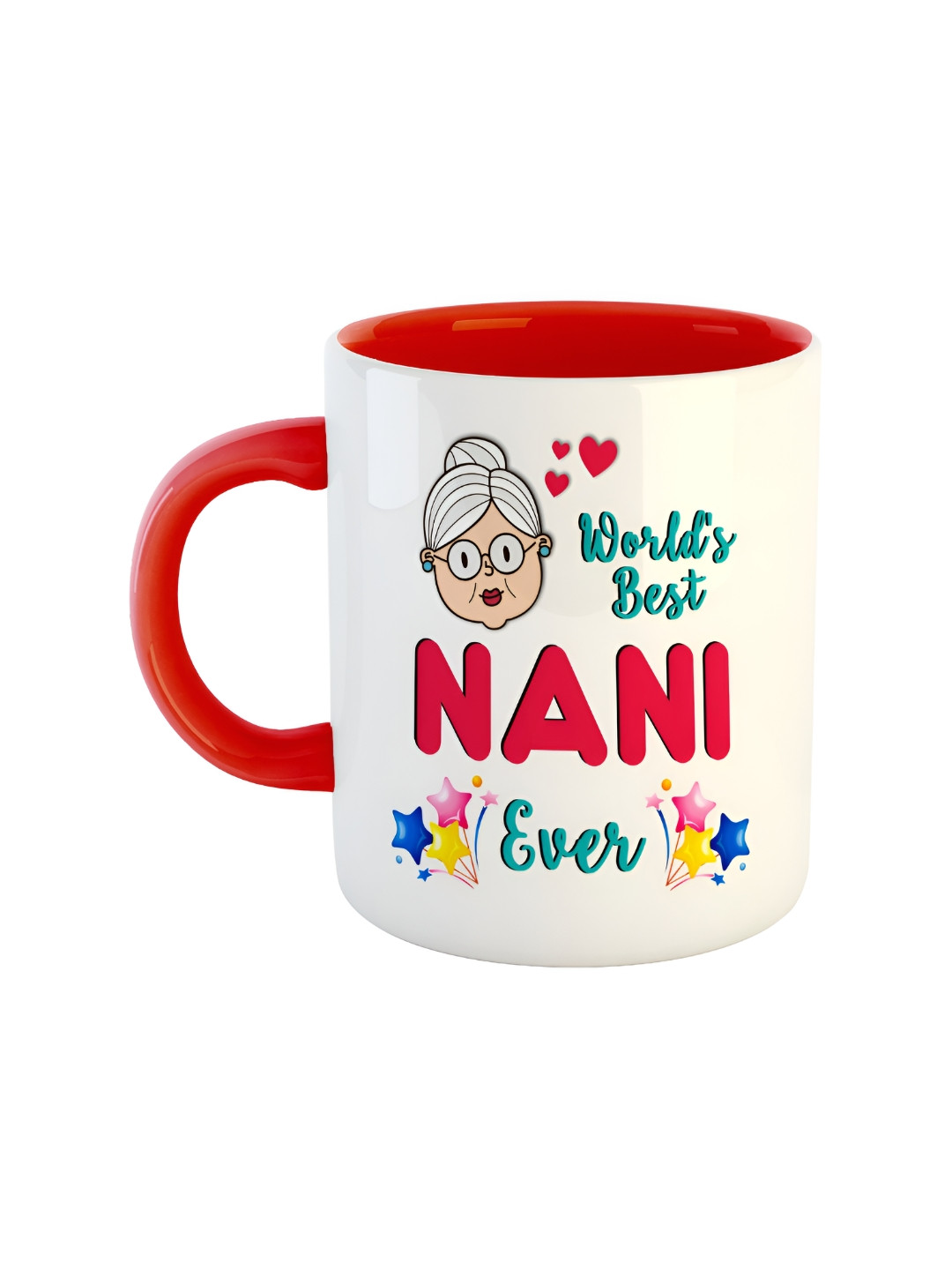 ARTBUG Arian Name Personalised Red Typography Ceramic Microwave Safe Mug-350ml