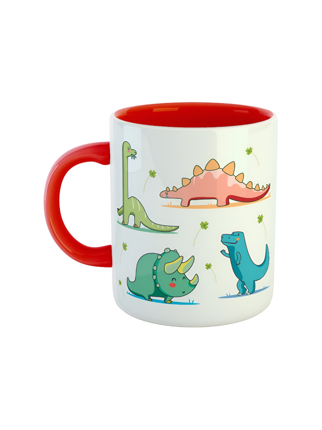 ARTBUG Fancy Red Animal Print Ceramic Microwave Safe Mug-350ml