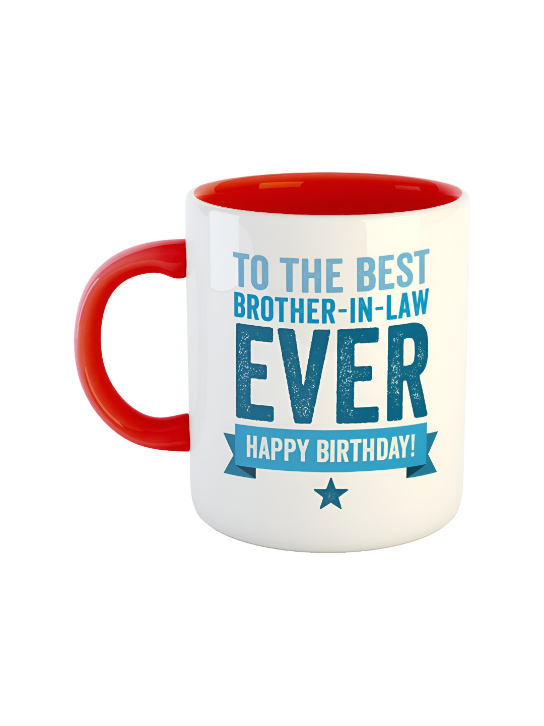 ARTBUG Fancy Red Typography Ceramic Microwave Safe Mug-300ml