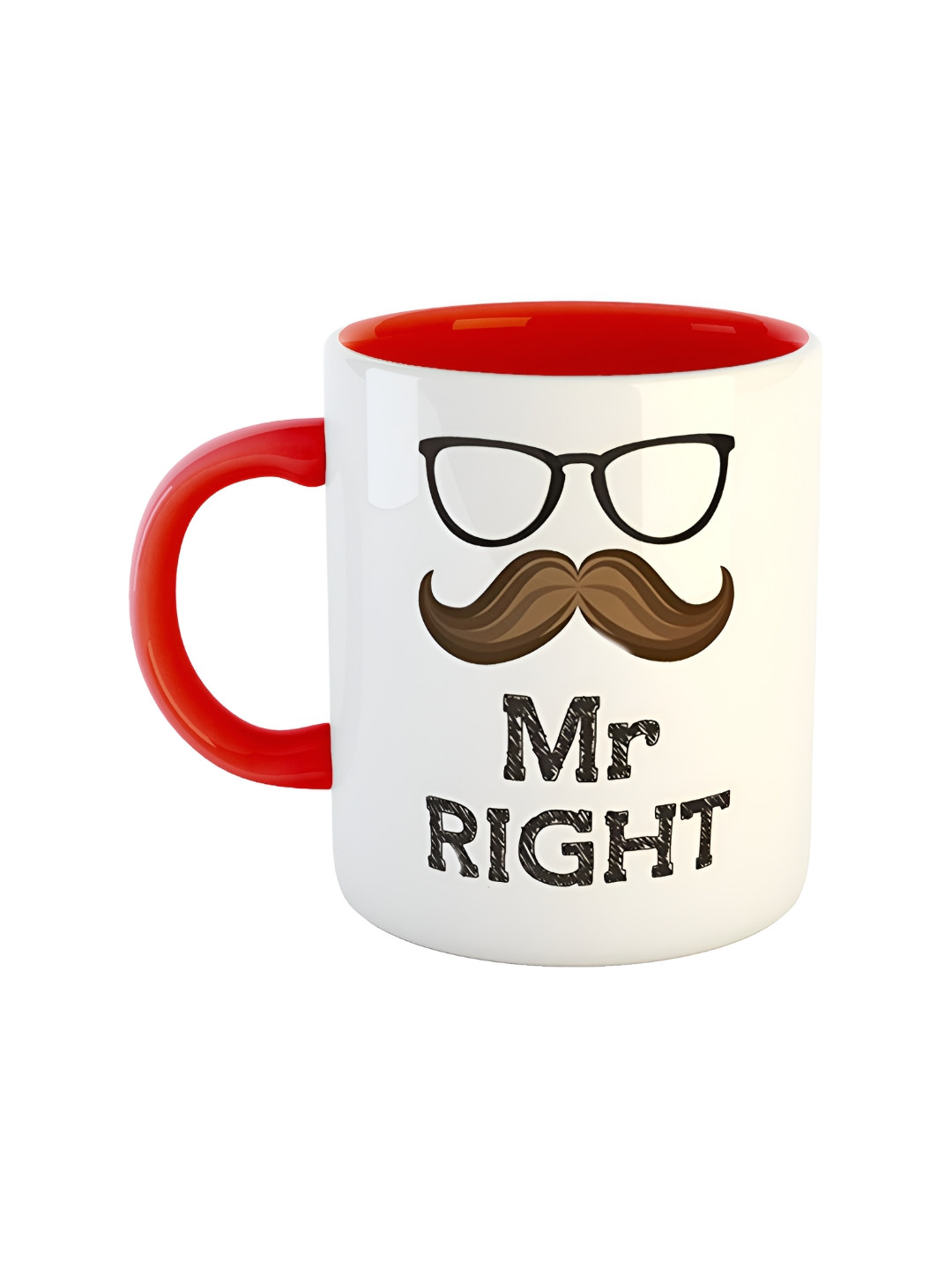 ARTBUG Berry Bliss Red Typography Ceramic Handmade Mug-350ml