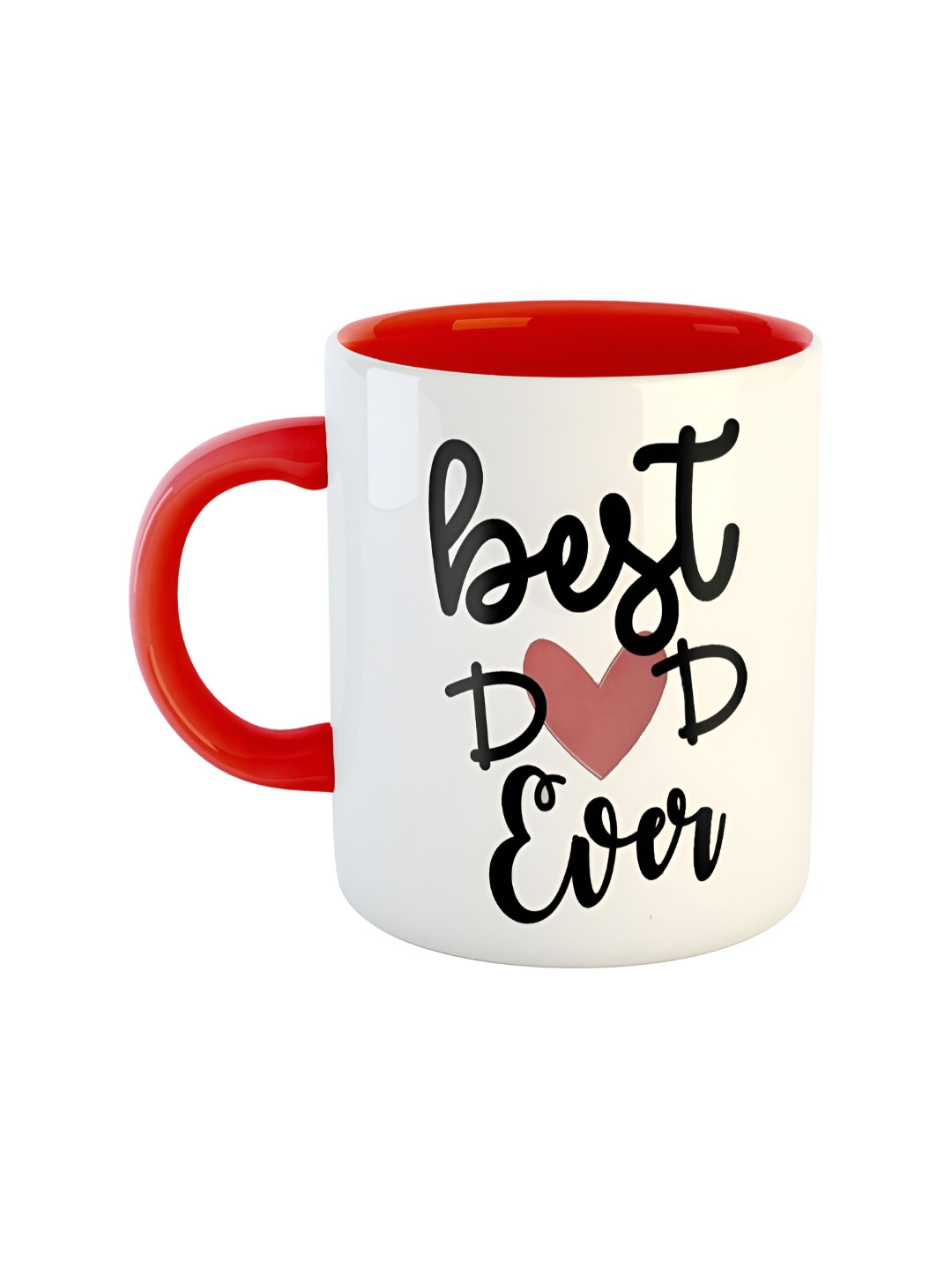 ARTBUG Deven Name Personalised Red Typography Ceramic Microwave Safe Mug-350ml