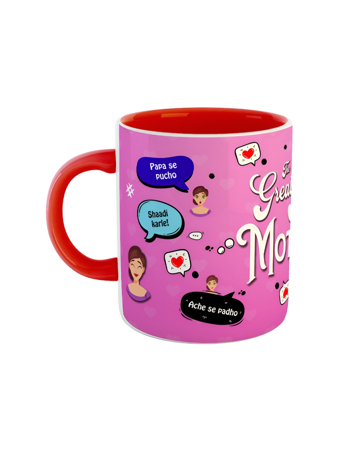 ARTBUG Big Brother Red Typography Ceramic Microwave Safe Mug-350ml