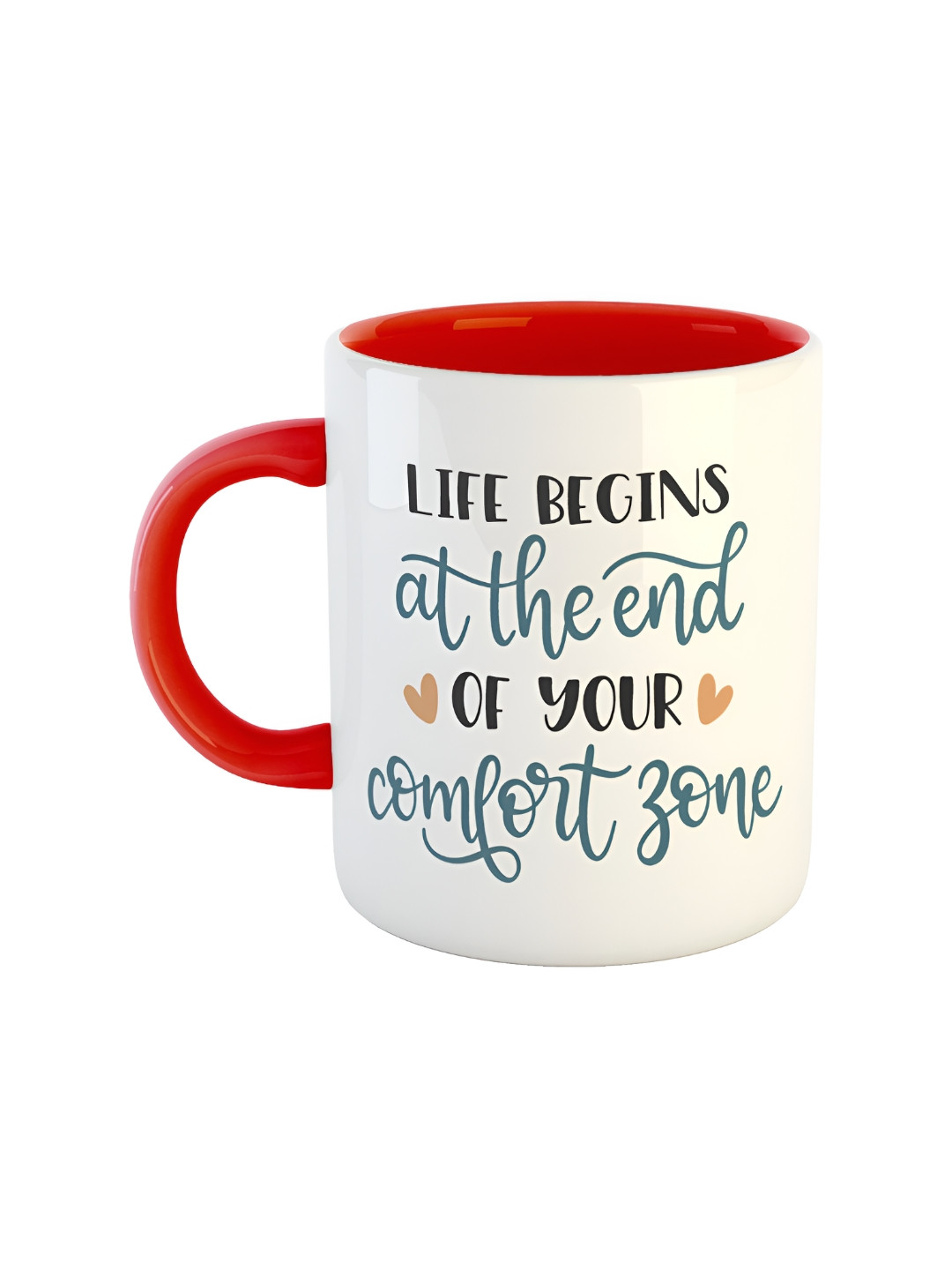 ARTBUG Kush Name Personalised Red Typography Ceramic Microwave Safe Mug-350ml