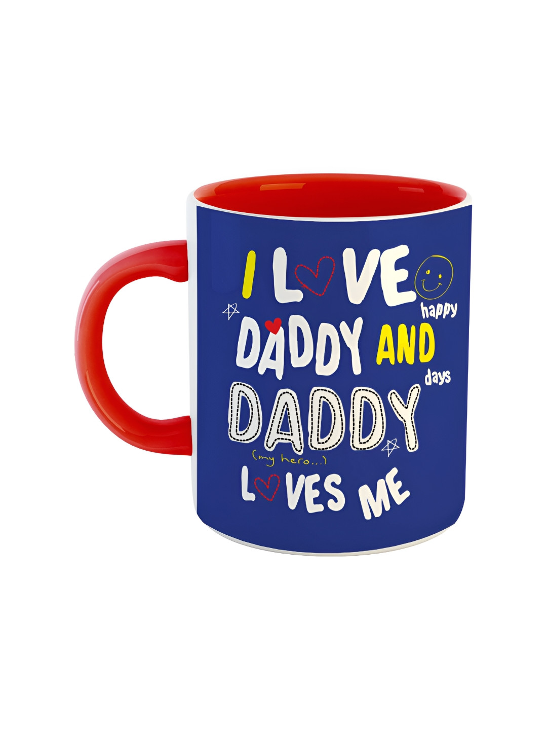 ARTBUG Nihit Name Personalised Red Typography Ceramic Handmade Mug-350ml