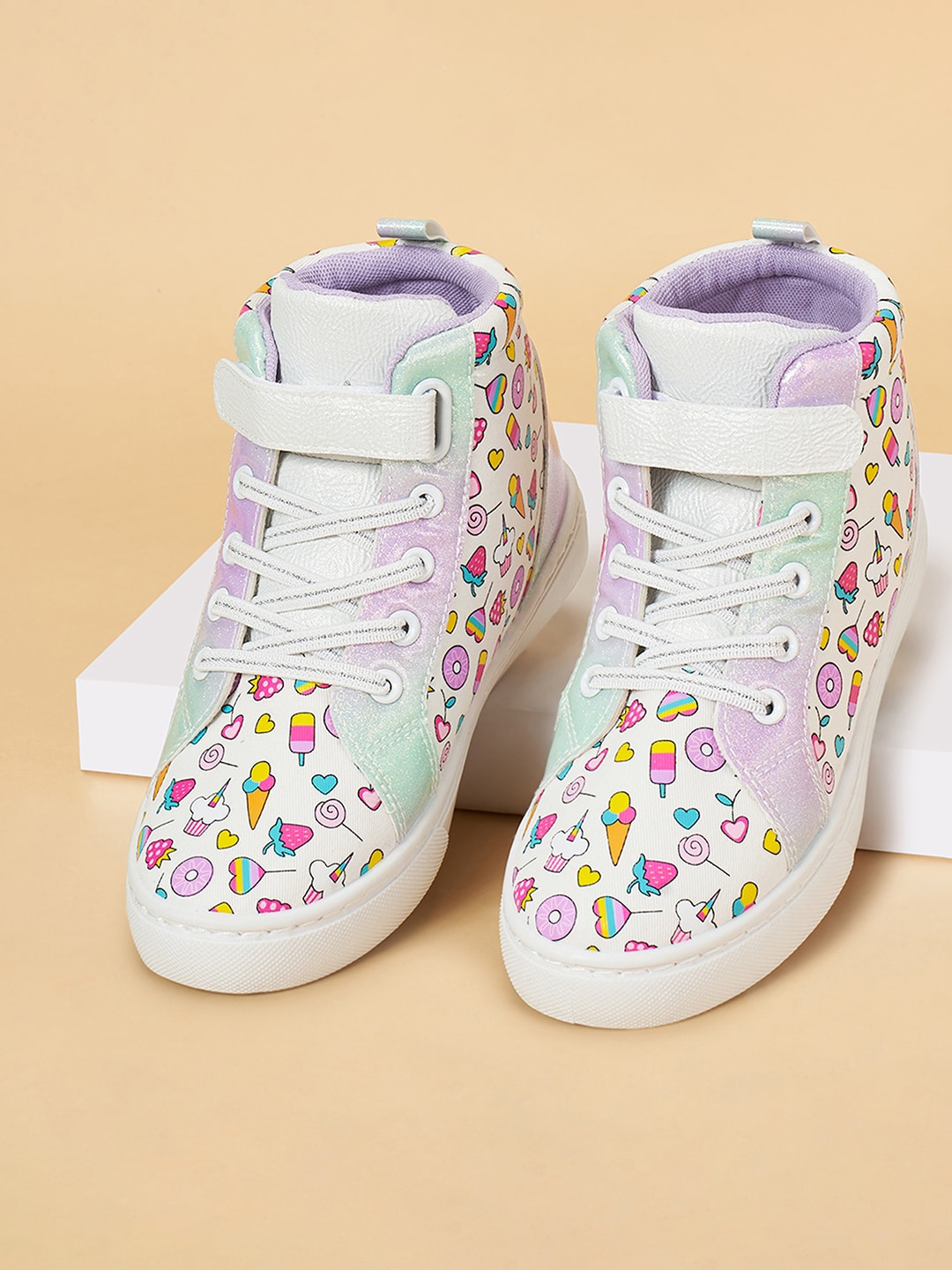 Buy Pantaloons Junior Girls Printed High Top Sneakers Casual Shoes for Girls 28009784 Myntra
