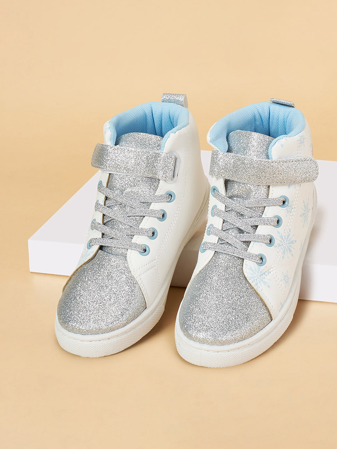 Pantaloons Junior Girls Frozen Printed Mid Top Sneakers