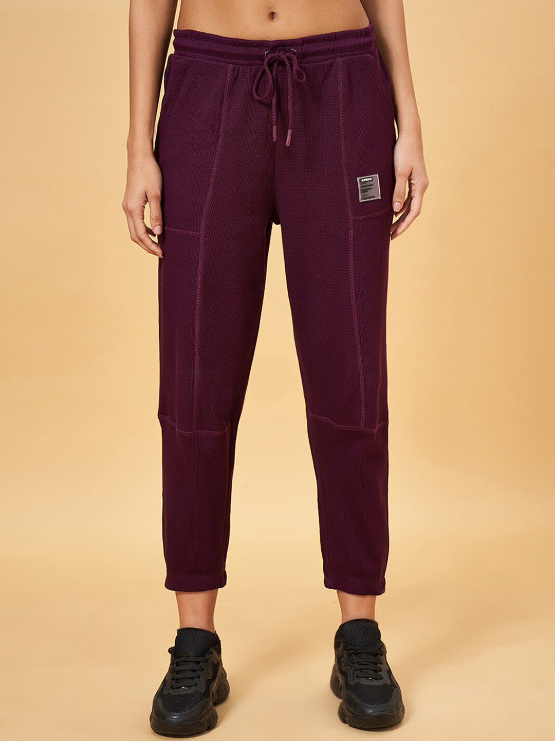 Ajile by Pantaloons Women Pure Cotton Mid Rise Joggers