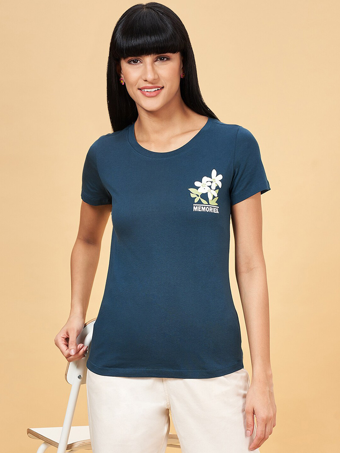 Honey by Pantaloons Cotton Causal T-shirt