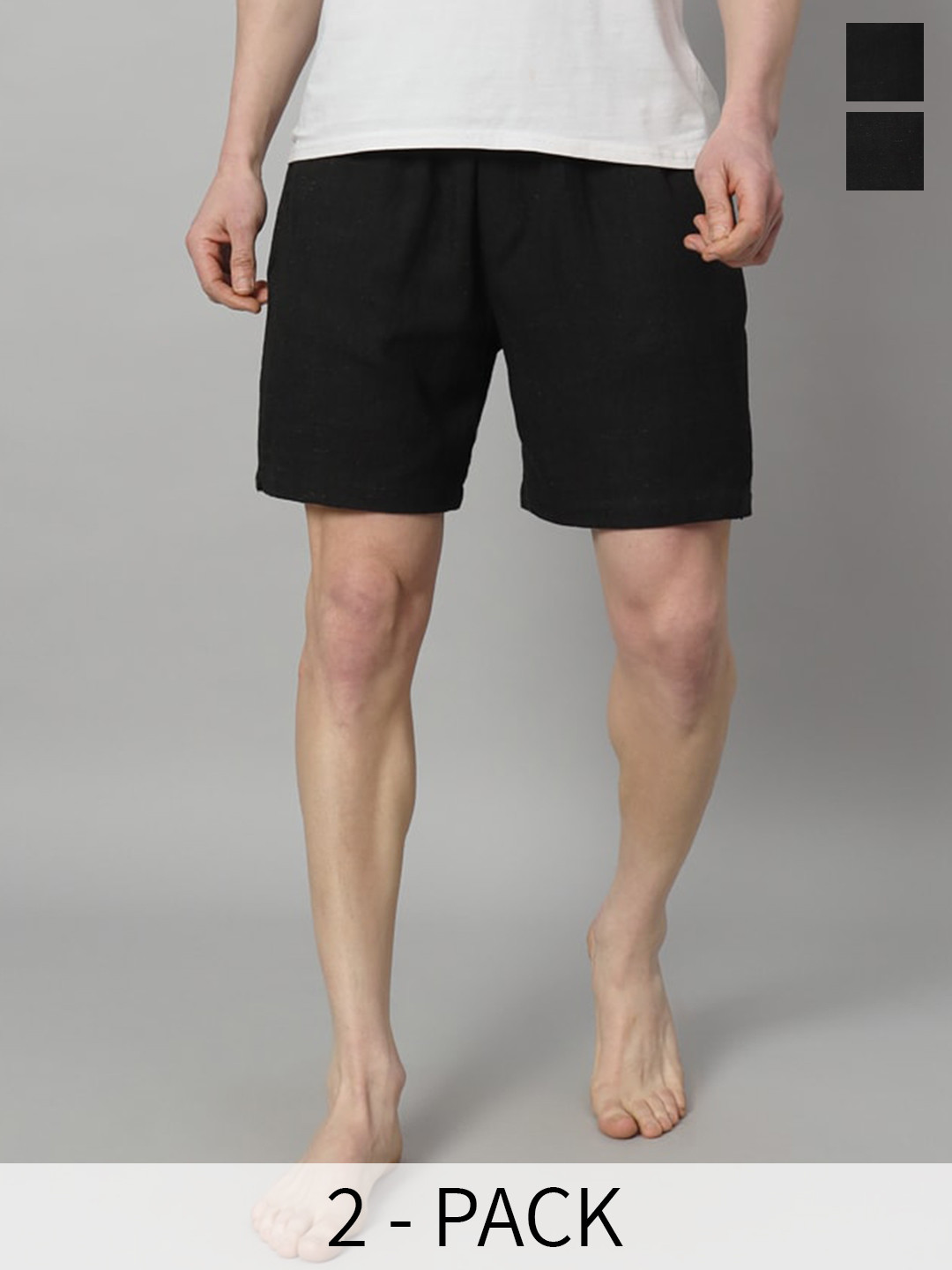 OWO THE LABEL Pack Of 2 Organic Linen Boxers OTLMB06-2-S