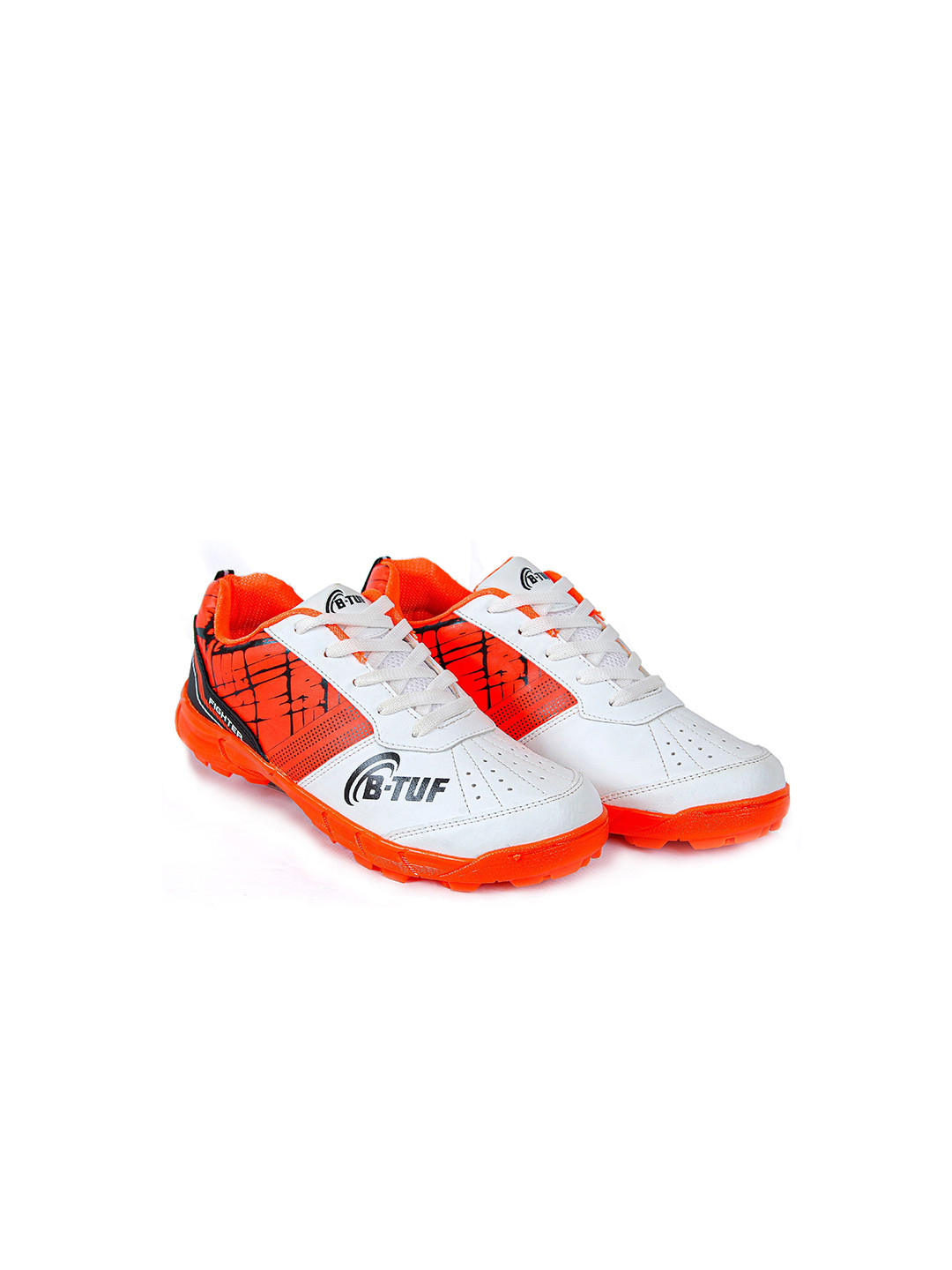 BTUF Kids Lightweight Super Grip Spikes Cricket Shoes