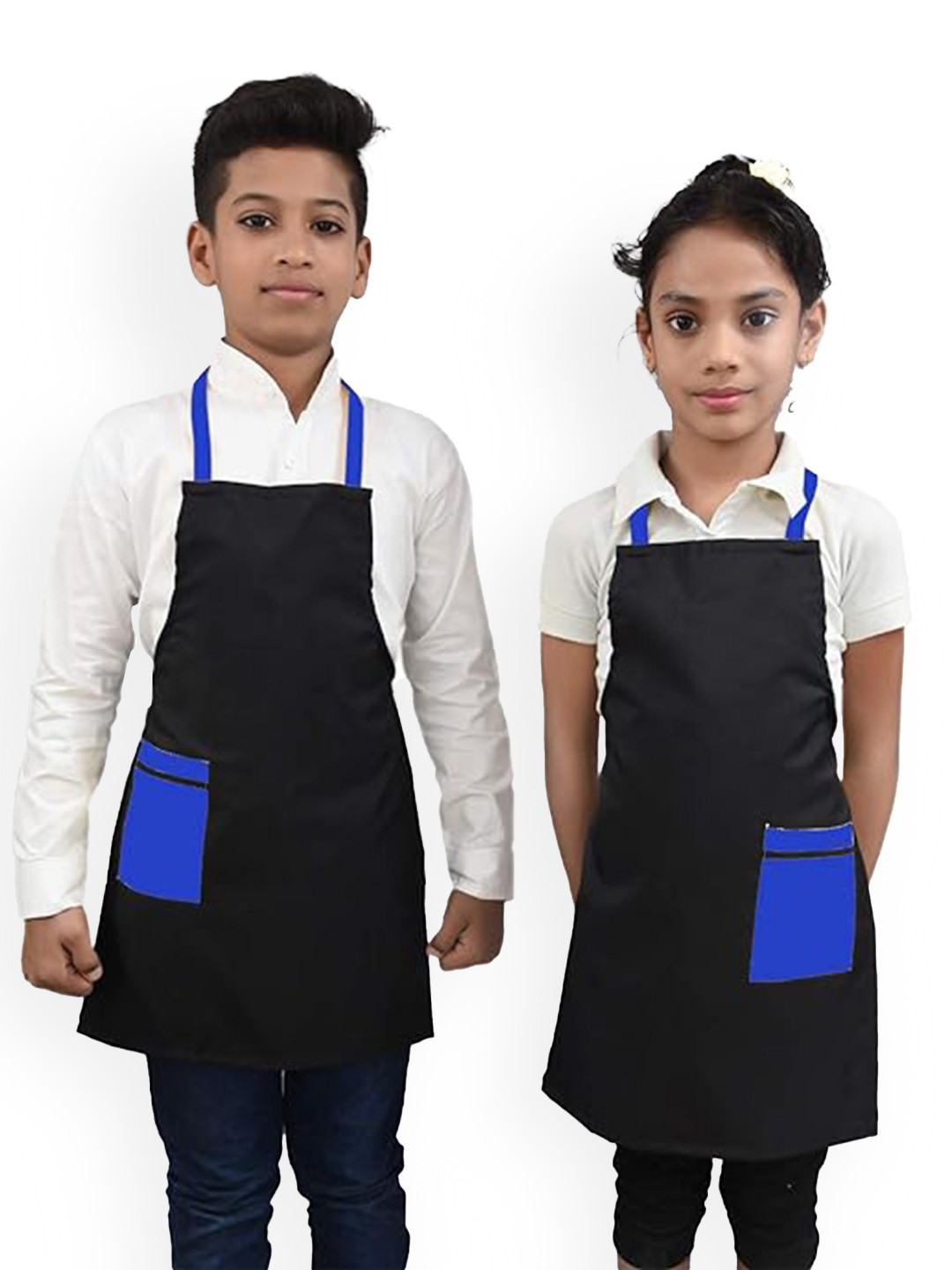 SWITCHON Black & Blue 2 Pieces Waterproof Kitchen Aprons