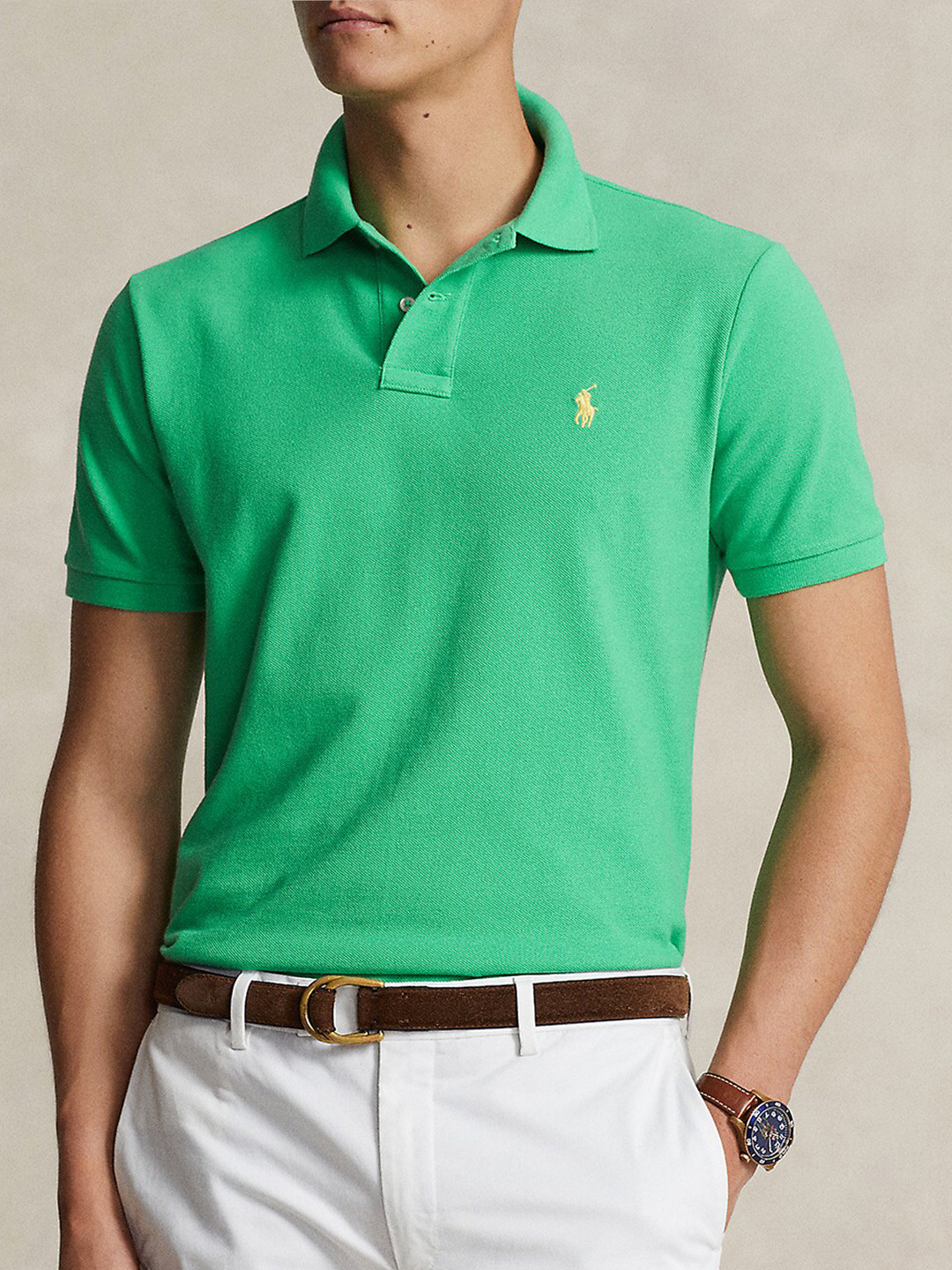Polo Ralph Lauren Polo Collar Slim Fit Cotton T-shirt