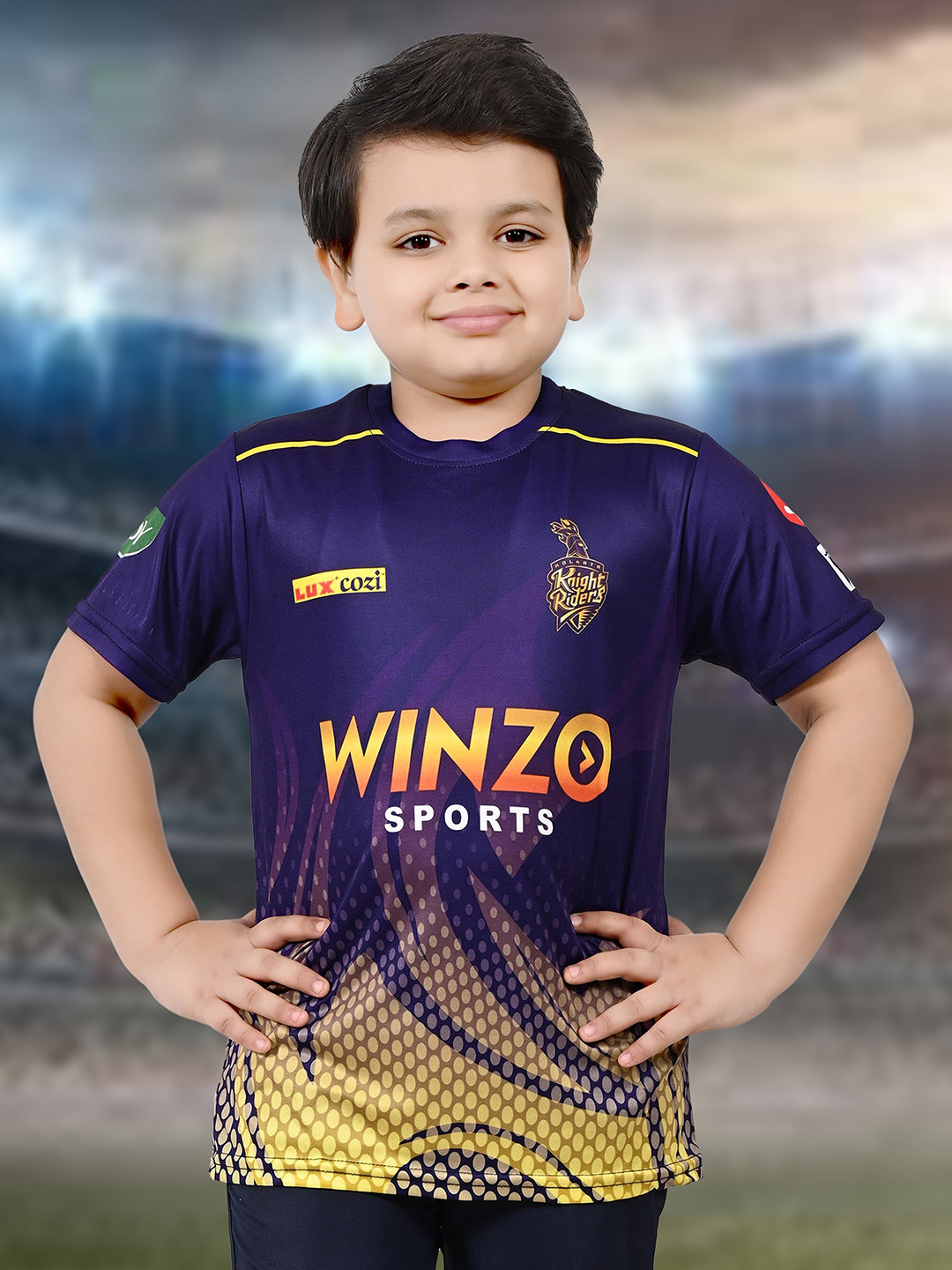 BAESD Boys Sports Round Neck Printed Cricket Jersey IPL T-shirt