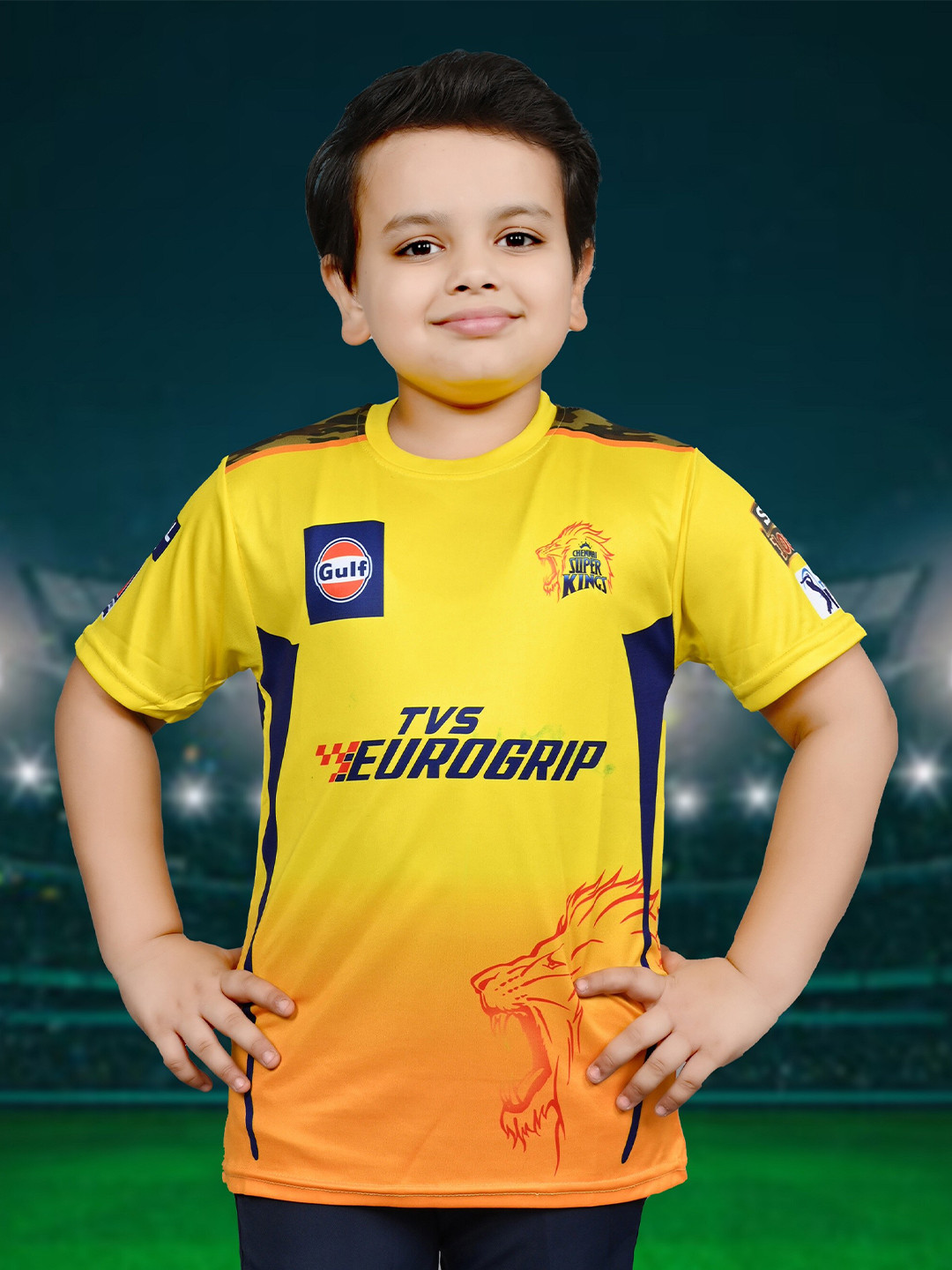 BAESD Boys Round Neck IPL Cricket Jersey T-shirt