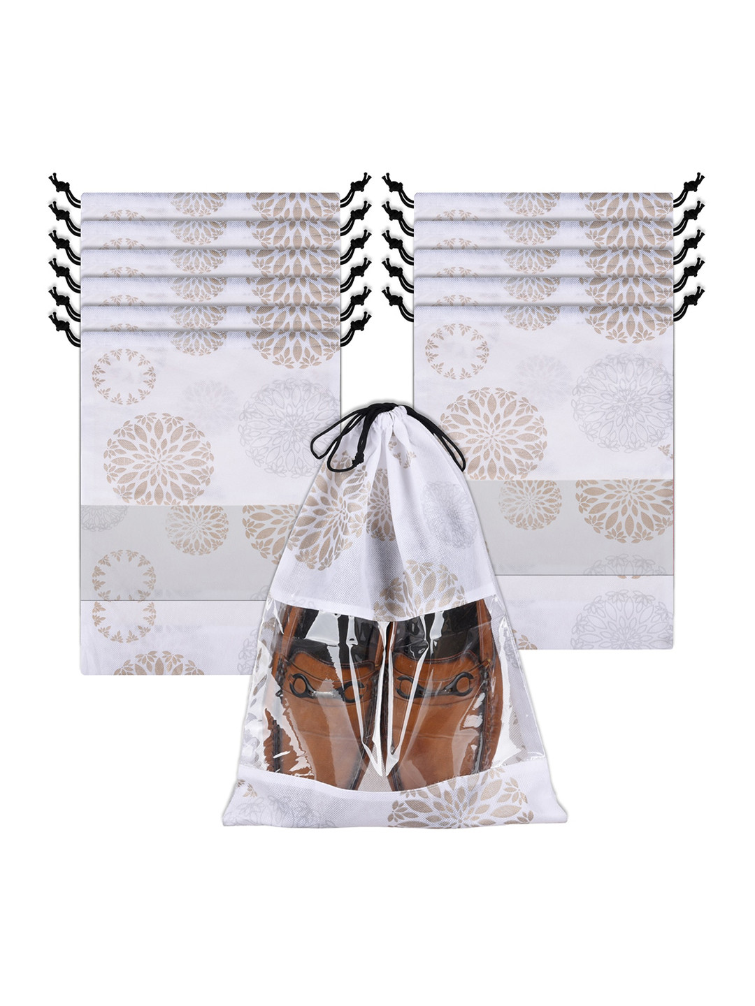 Kuber Industries Pack Of 12 Shoe Cover Bags