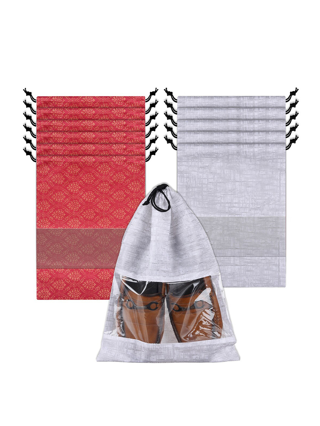 Kuber Industries Set Of 12 Shoe Cover Bags