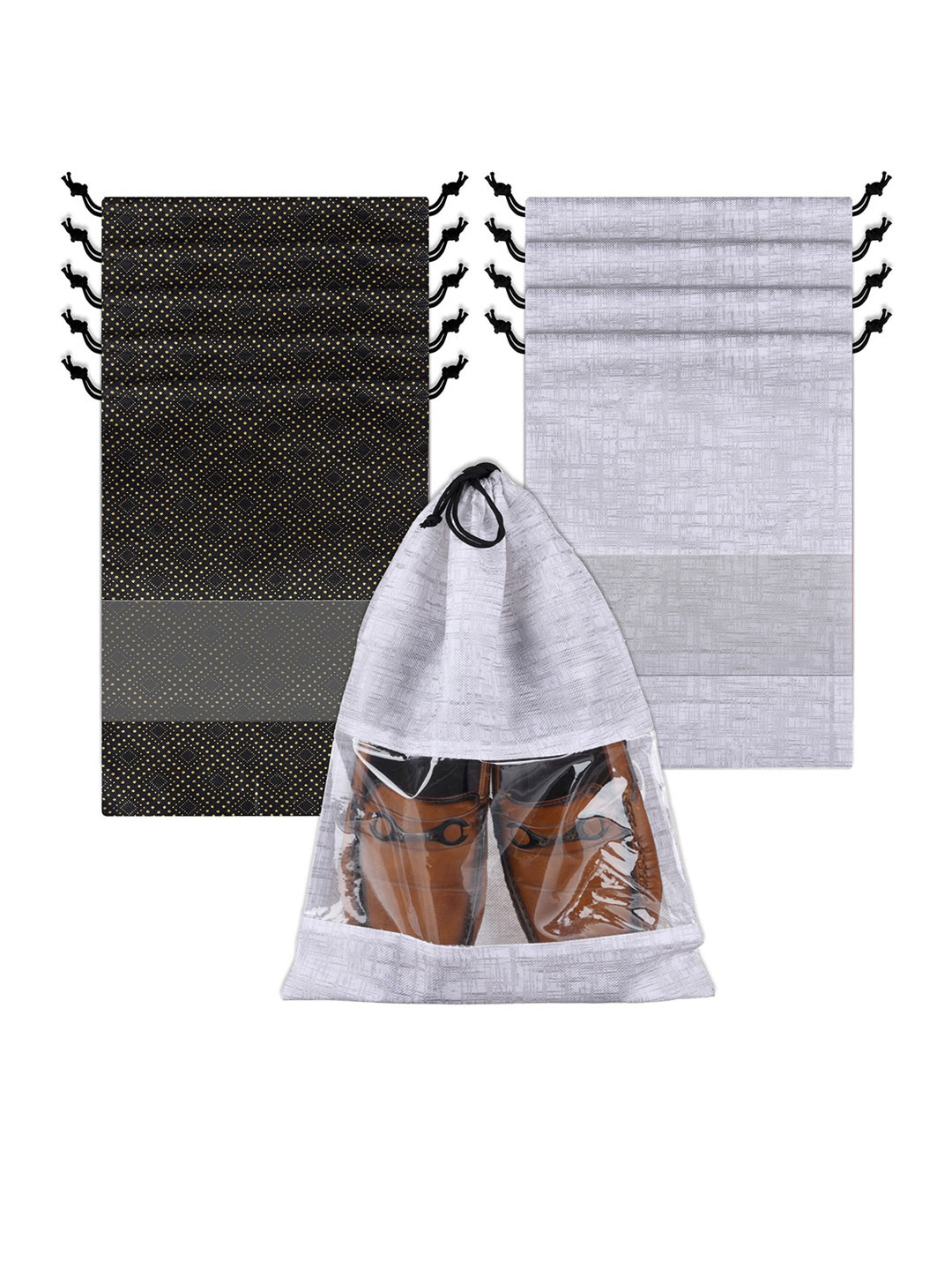 Kuber Industries Pack Of 10 Shoe Cover Bags