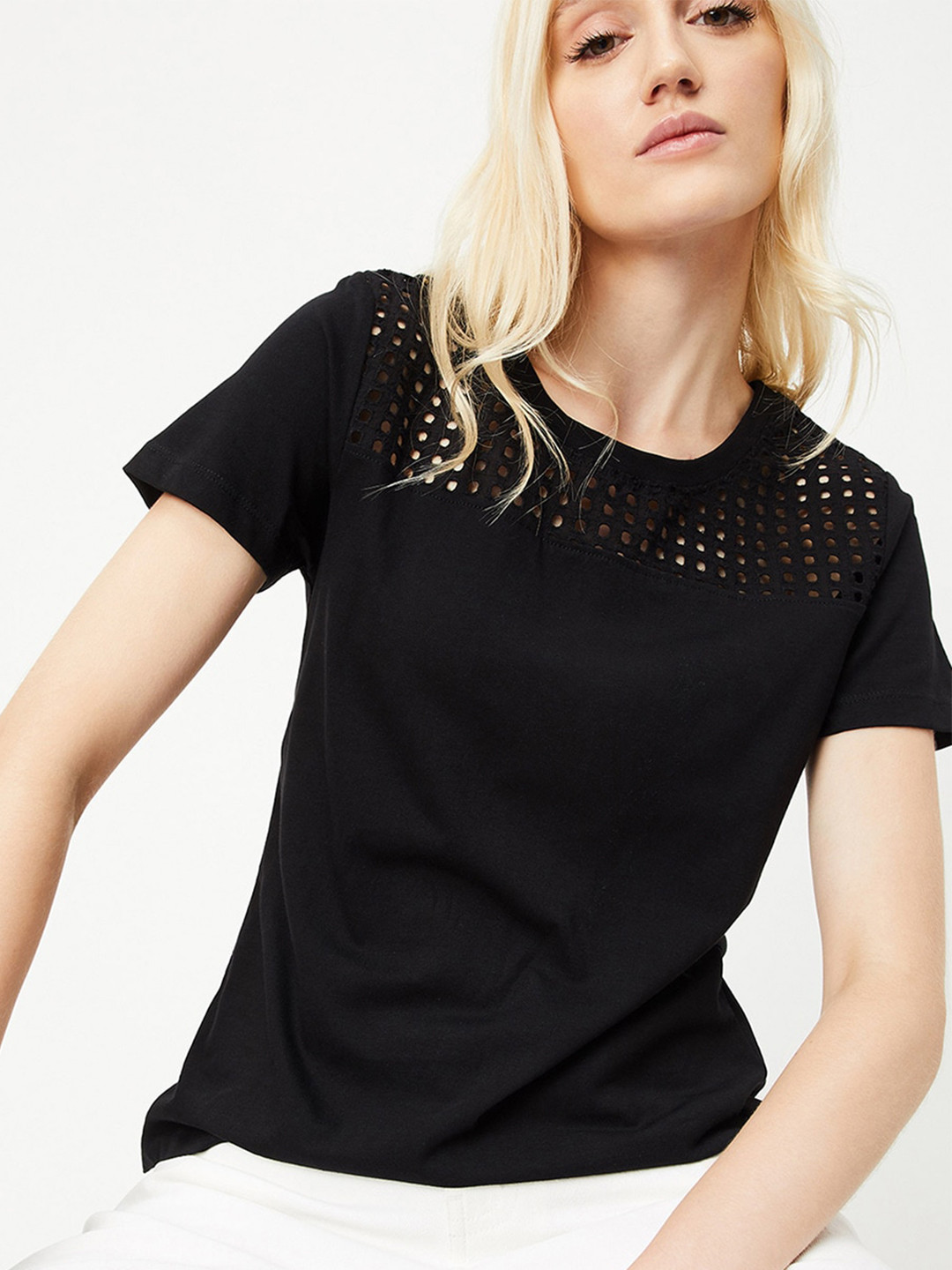 max Short Sleeves Round Neack Cotton Casual T-shirt