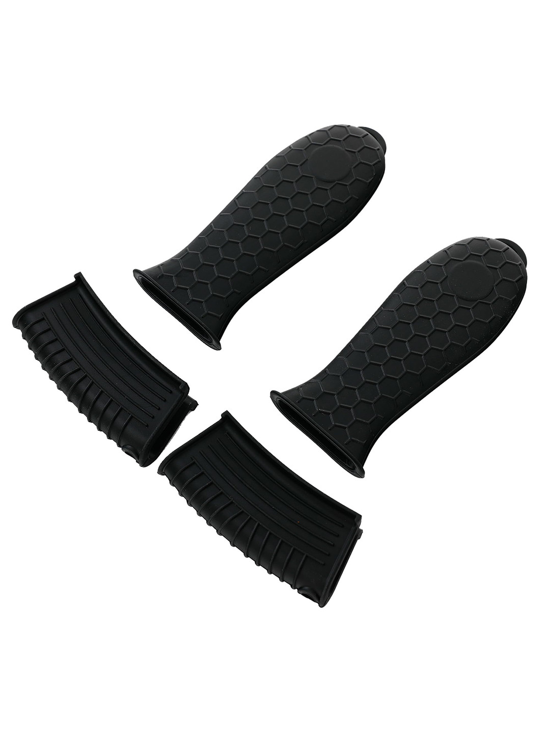 UMAI Black 4 Pieces Silicone Oven Gloves