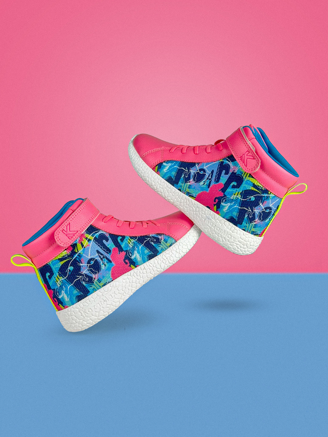 KazarMax Kids Printed High Top Memory Foam Sneakers