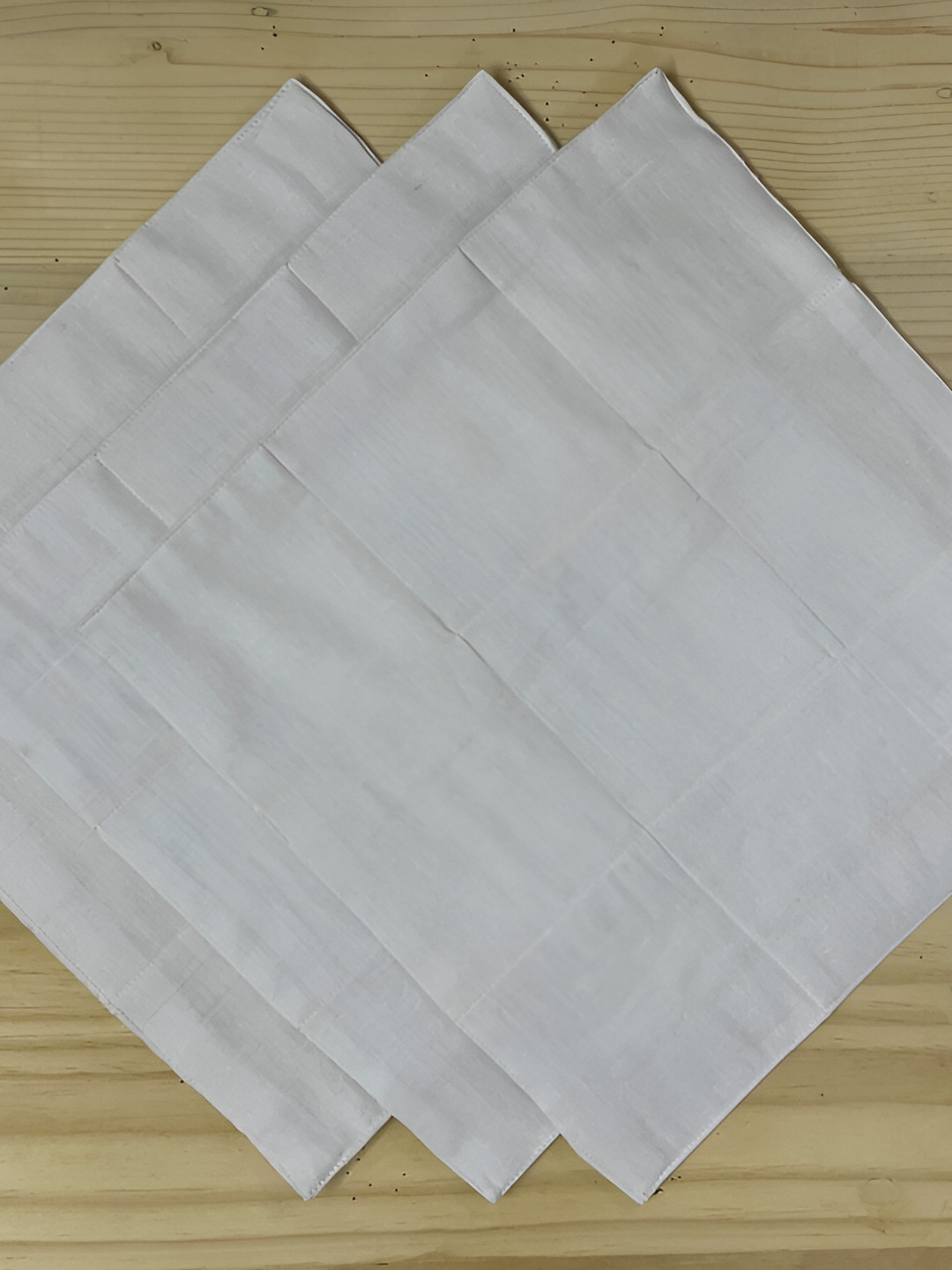 FOVEROS White 3 Pieces Pure Cotton Chapati Covers