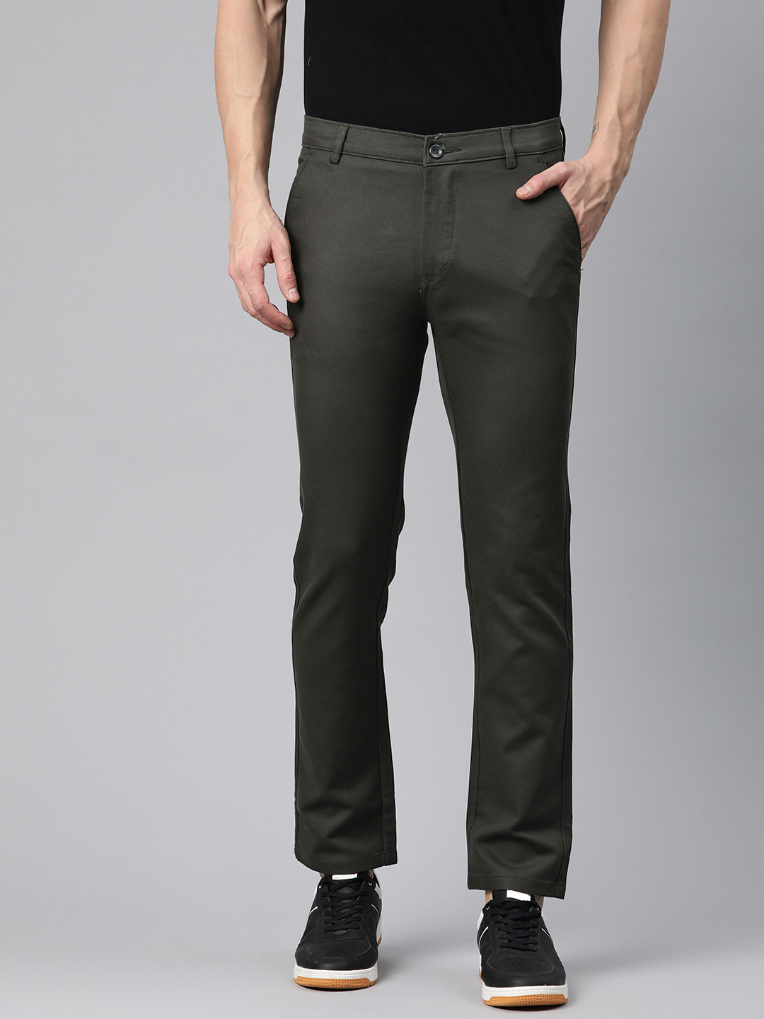 Rodamo Men Slim Fit Chinos Trousers
