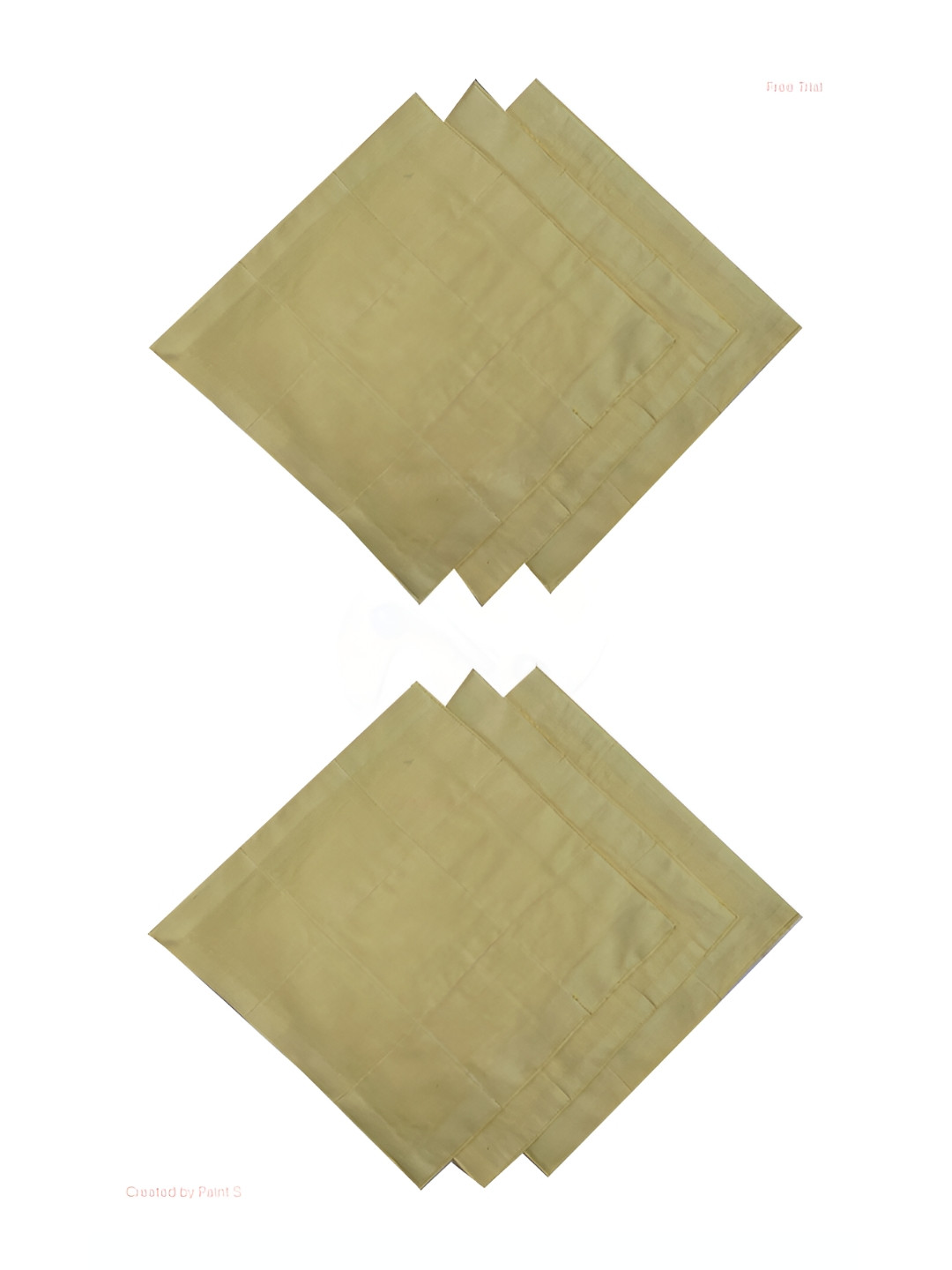 FOVEROS Yellow 6 Pieces Pure Cotton Chapati Covers