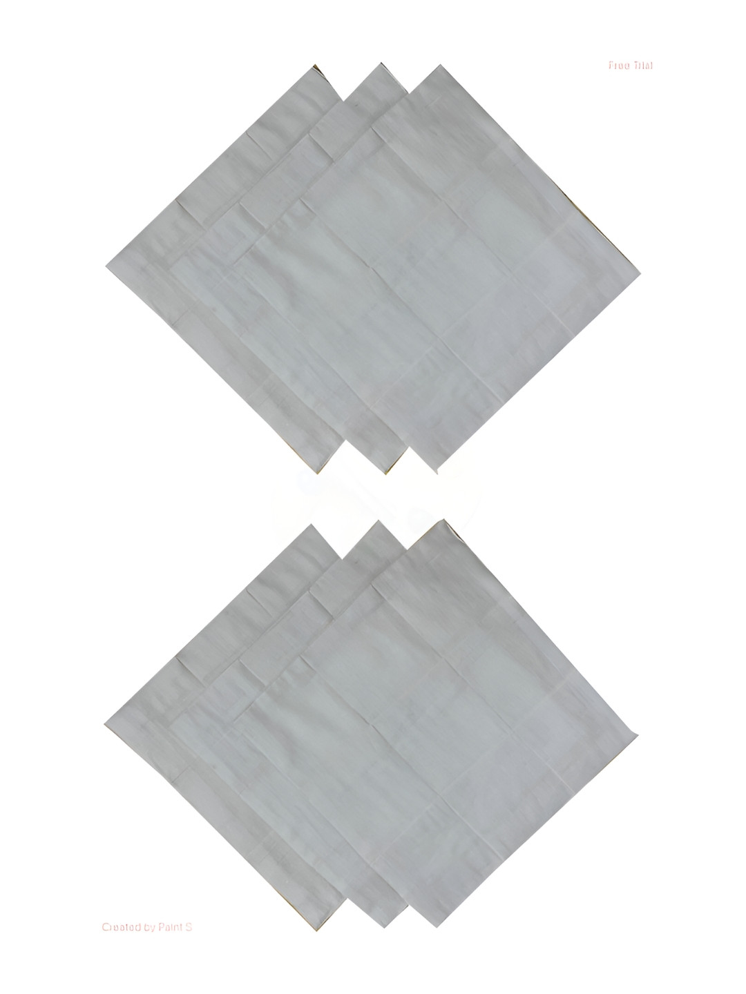 FOVEROS White 6 Pieces Pure Cotton Chapati Covers