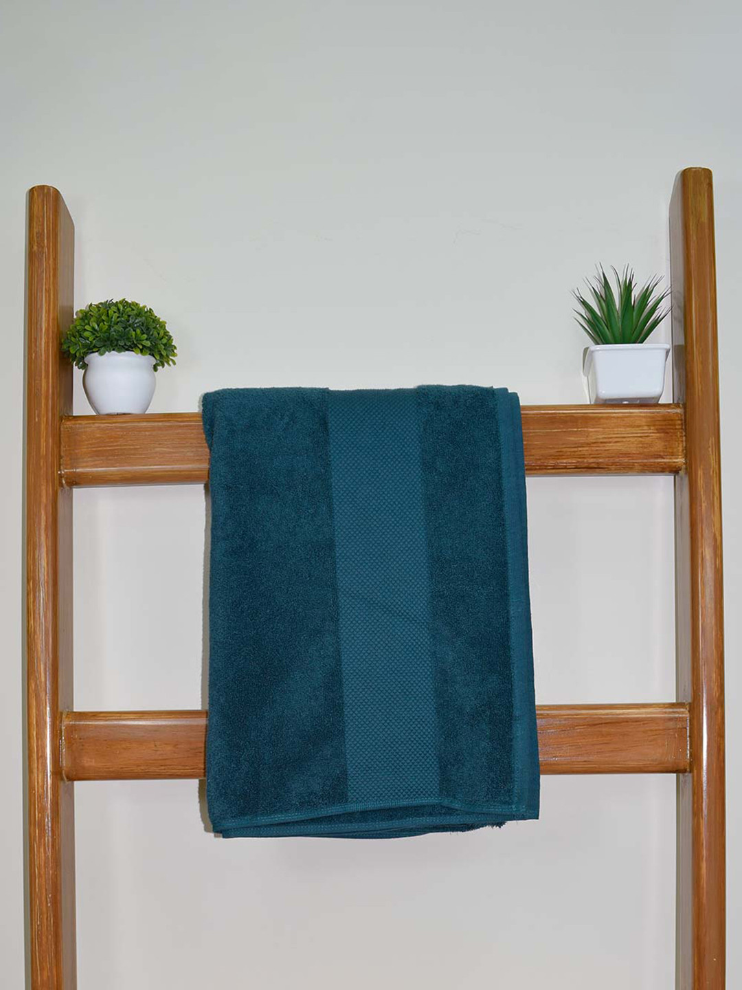 Aura  Teal 2Pcs Organic Cotton 610 GSM Bath Towels