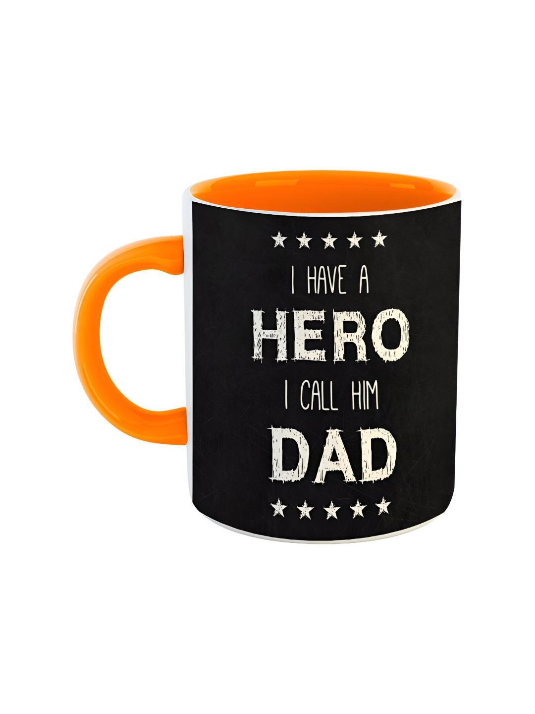 ARTBUG Earth Orange Typography Ceramic Microwave Safe Mug-350ml