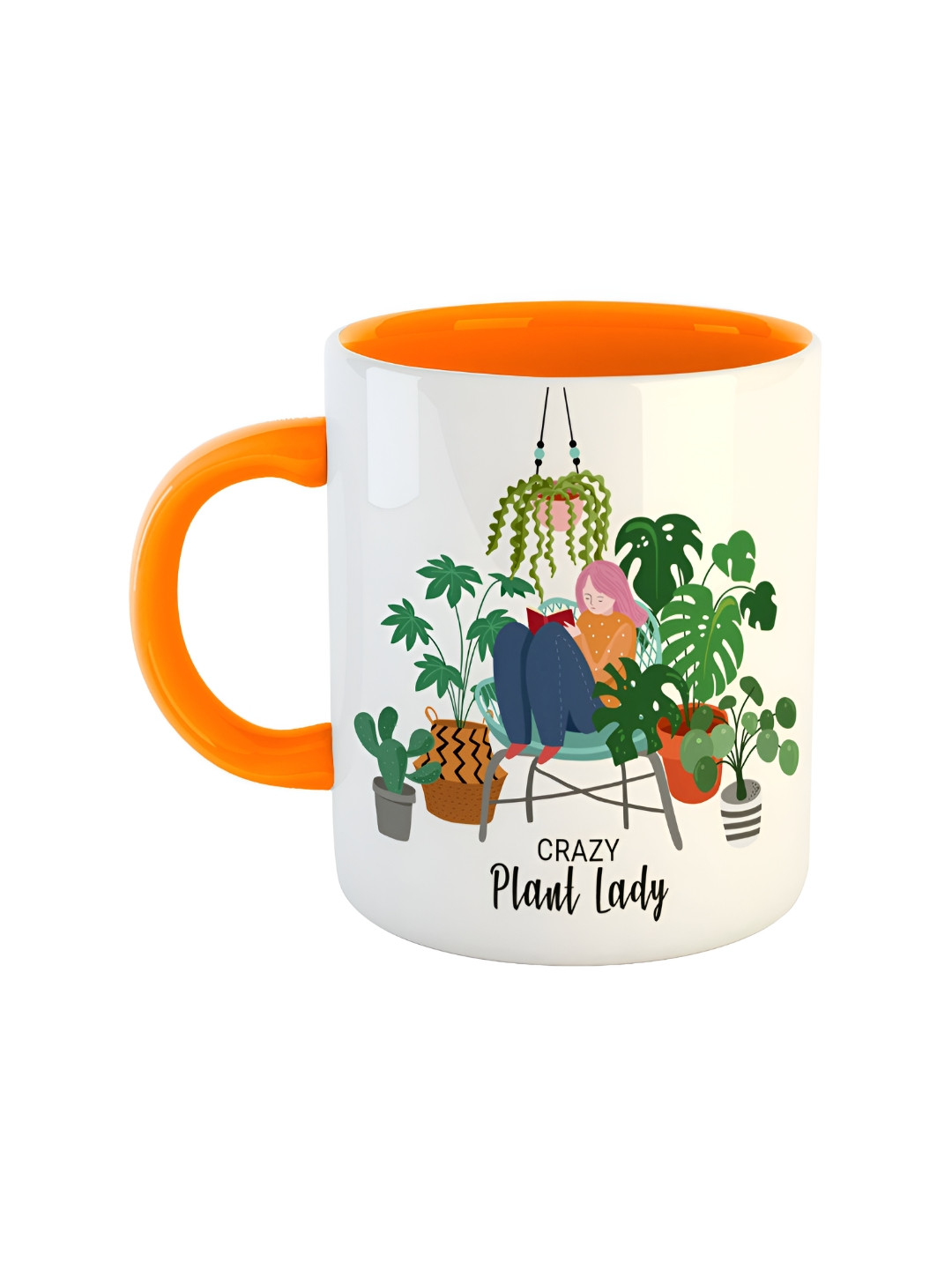 ARTBUG Ranveer Name Personalised Orange Typography Ceramic Microwave Safe Mug-350ml