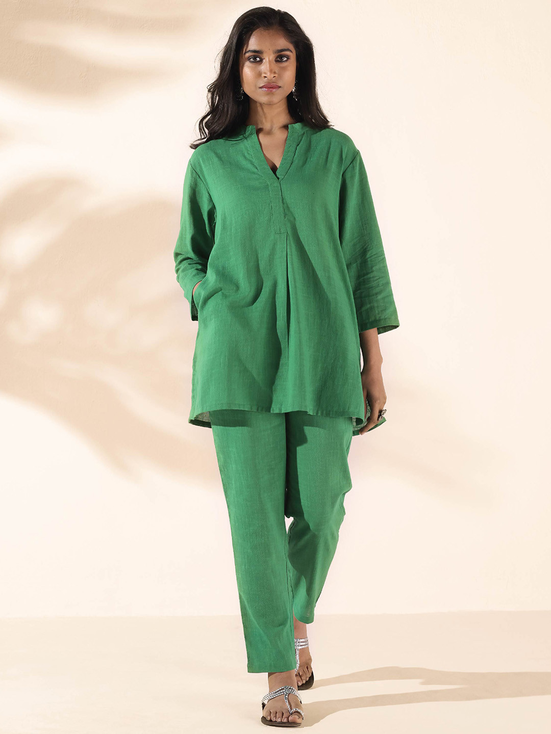 trueBrowns Malang Pure Cotton Tunic & Trouser Co-Ords