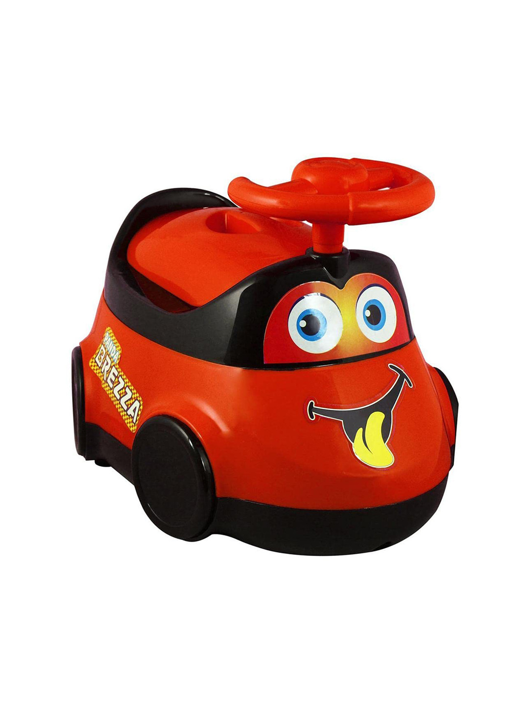 MUREN Kids Red Breeza Wheel Handle -Ride On Car Shape Design Potty Training Seat