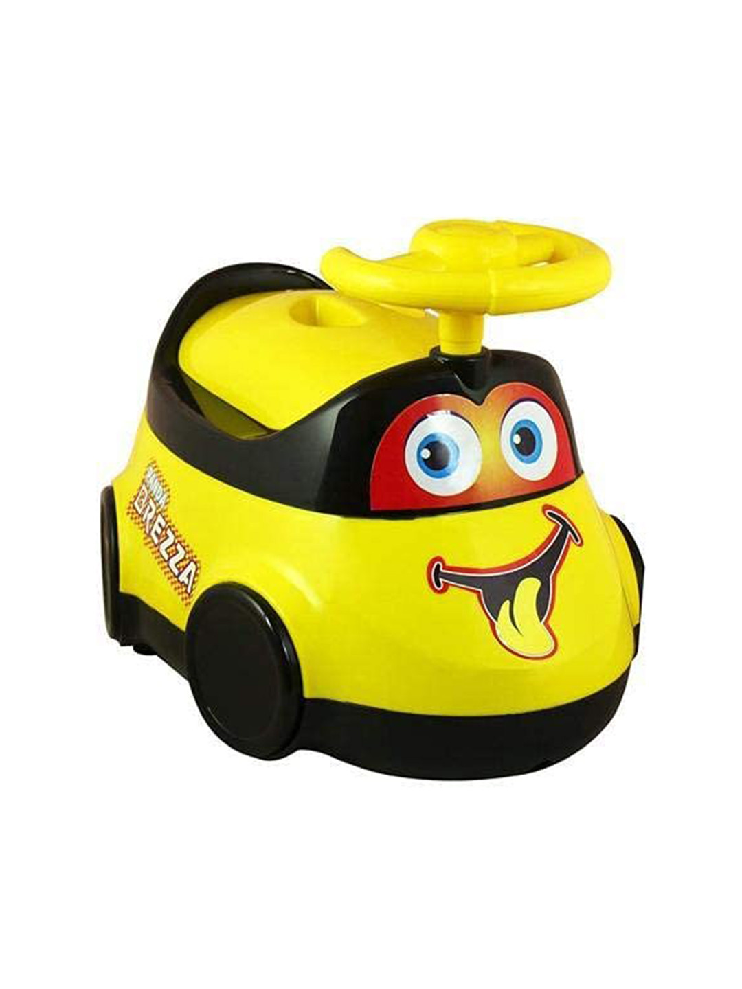 MUREN Kids Yellow Breeza Wheel Handle -Ride On Car Shape Design Potty Training Seat