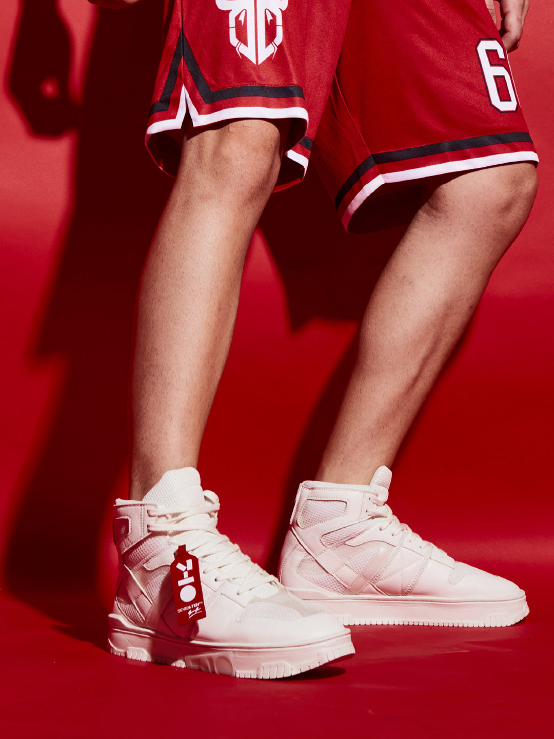 Buy 10 Men Textured High Top Sneakers Casual Shoes for Men