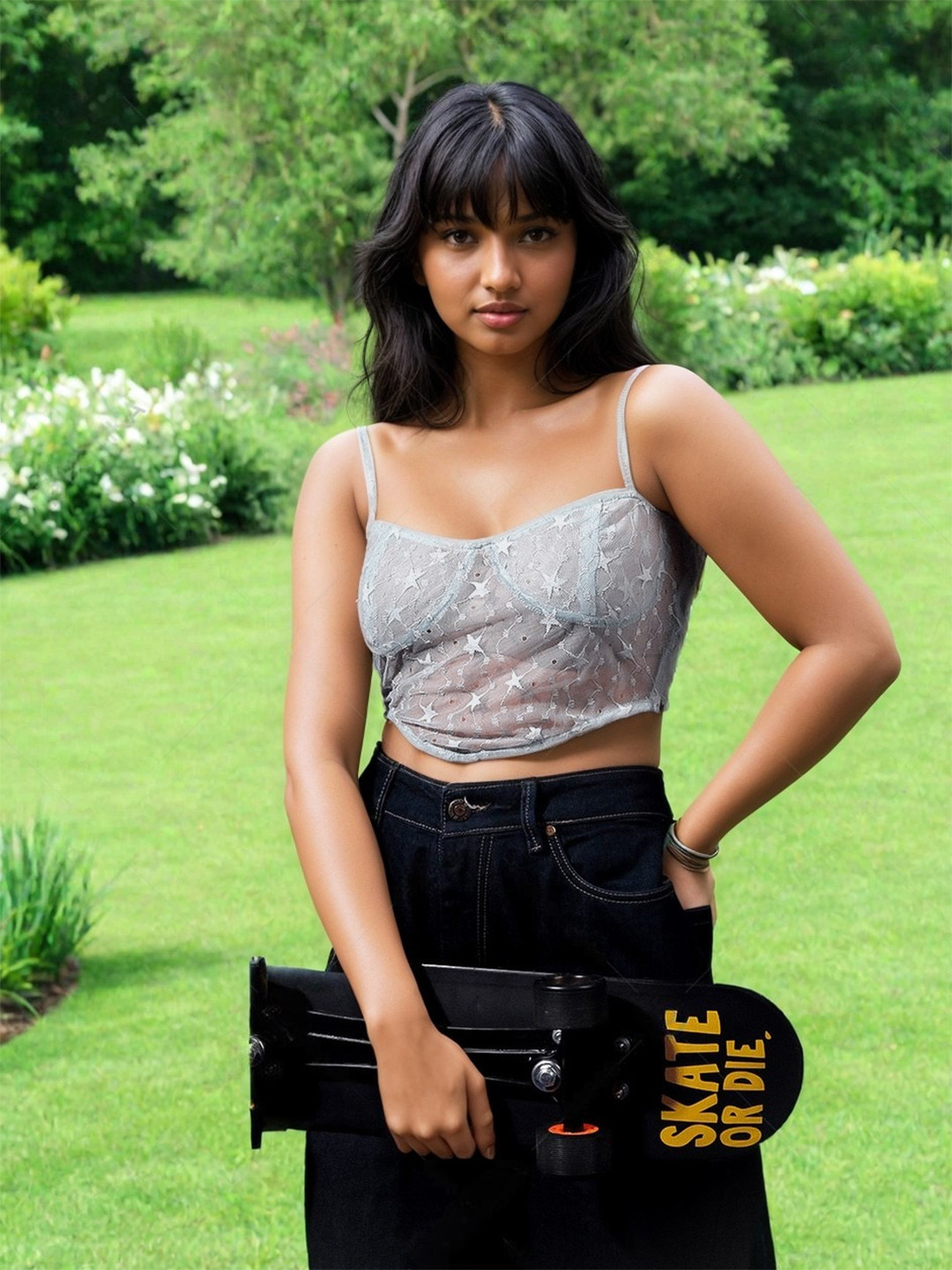 Stylecast X Hersheinbox Bralette Lace Crop Top
