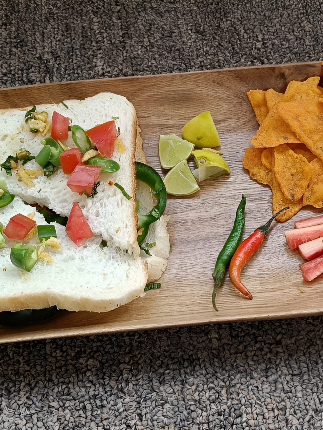 INDIA MEETS INDIA Brown Wooden Rectangle Trays