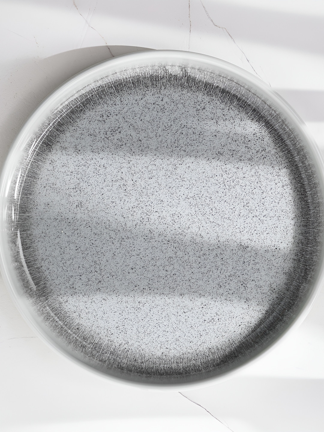 Home Centre Grey Printed Melamine Dishwasher Safe Dinner Plate 2