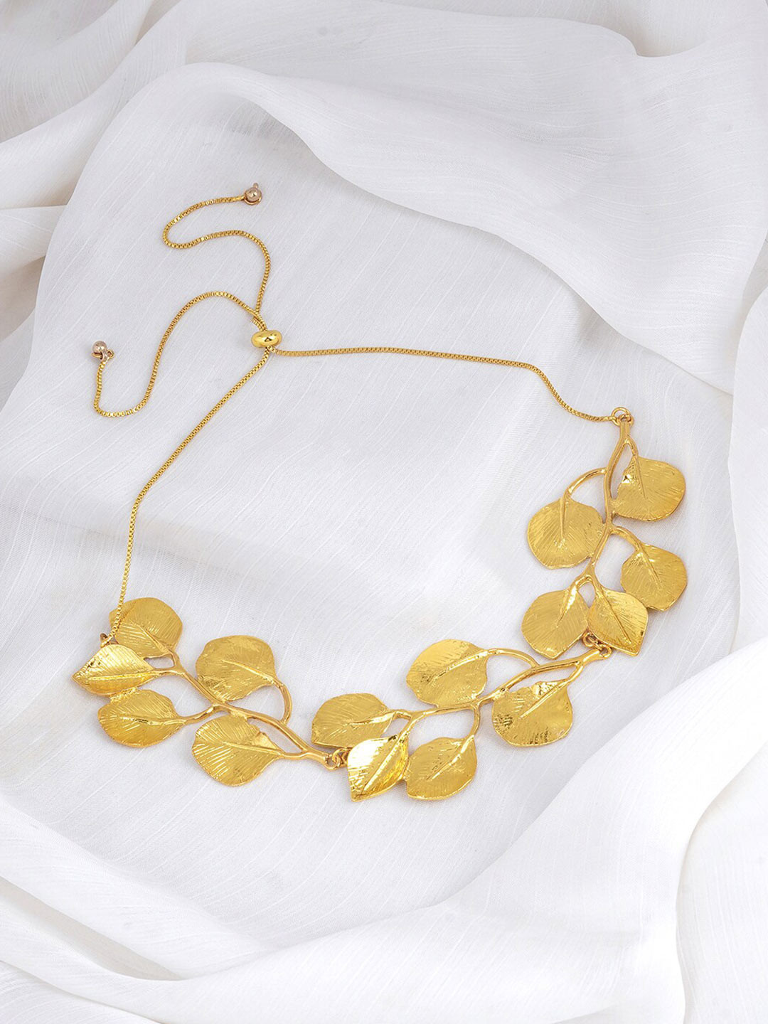 JOKER & WITCH Gaia Gold-Plated Leaf Shaped Necklace