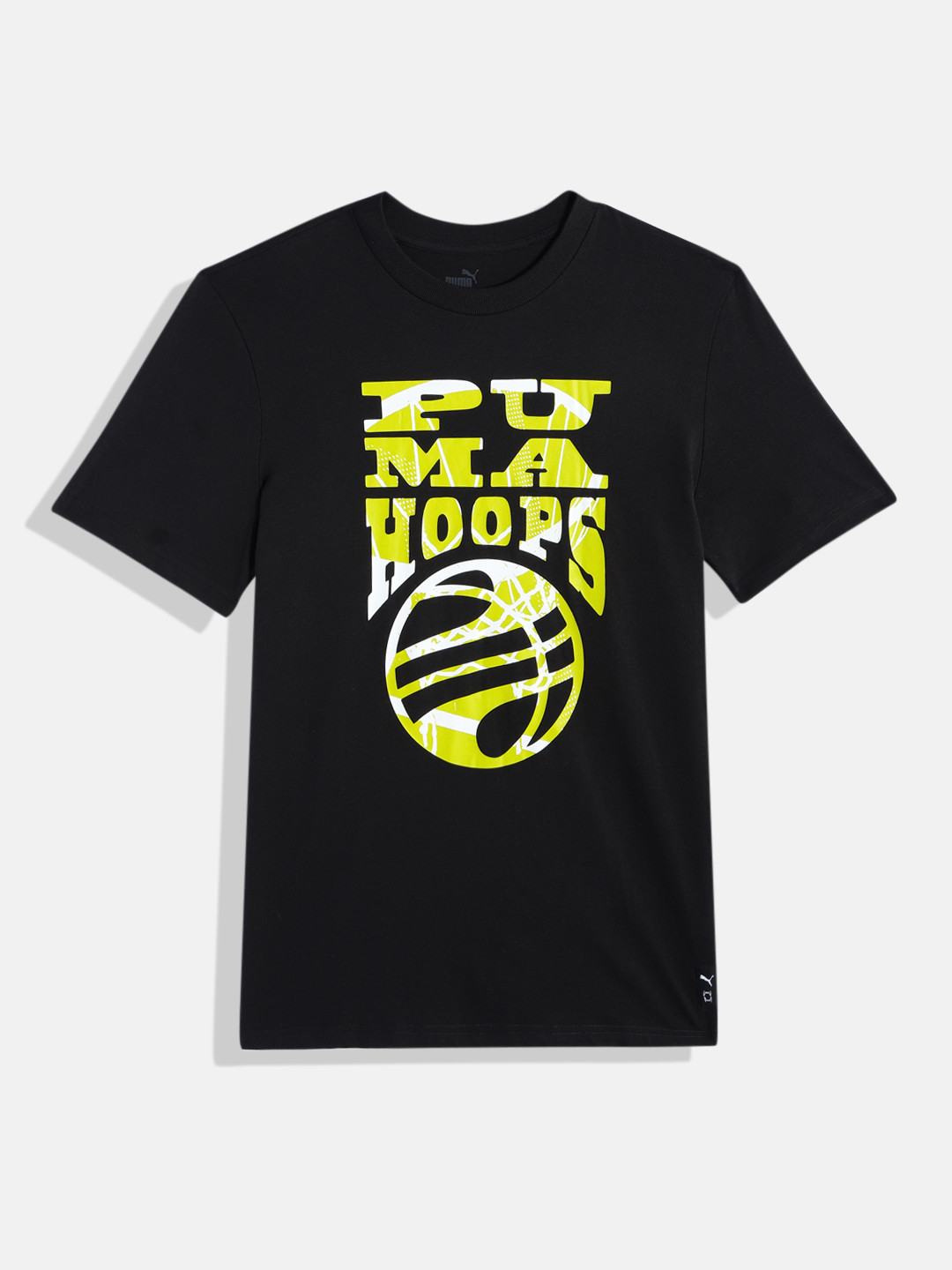 Puma Boys Brand Logo Print Basketball Blueprint Youth Pure Cotton Basketball T-shirt