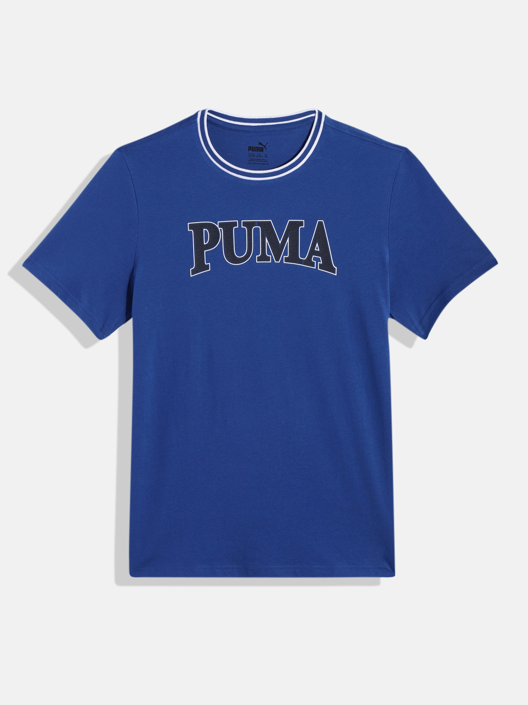 Puma Boys Squad Youth Brand Logo Print Pure Cotton T-shirt