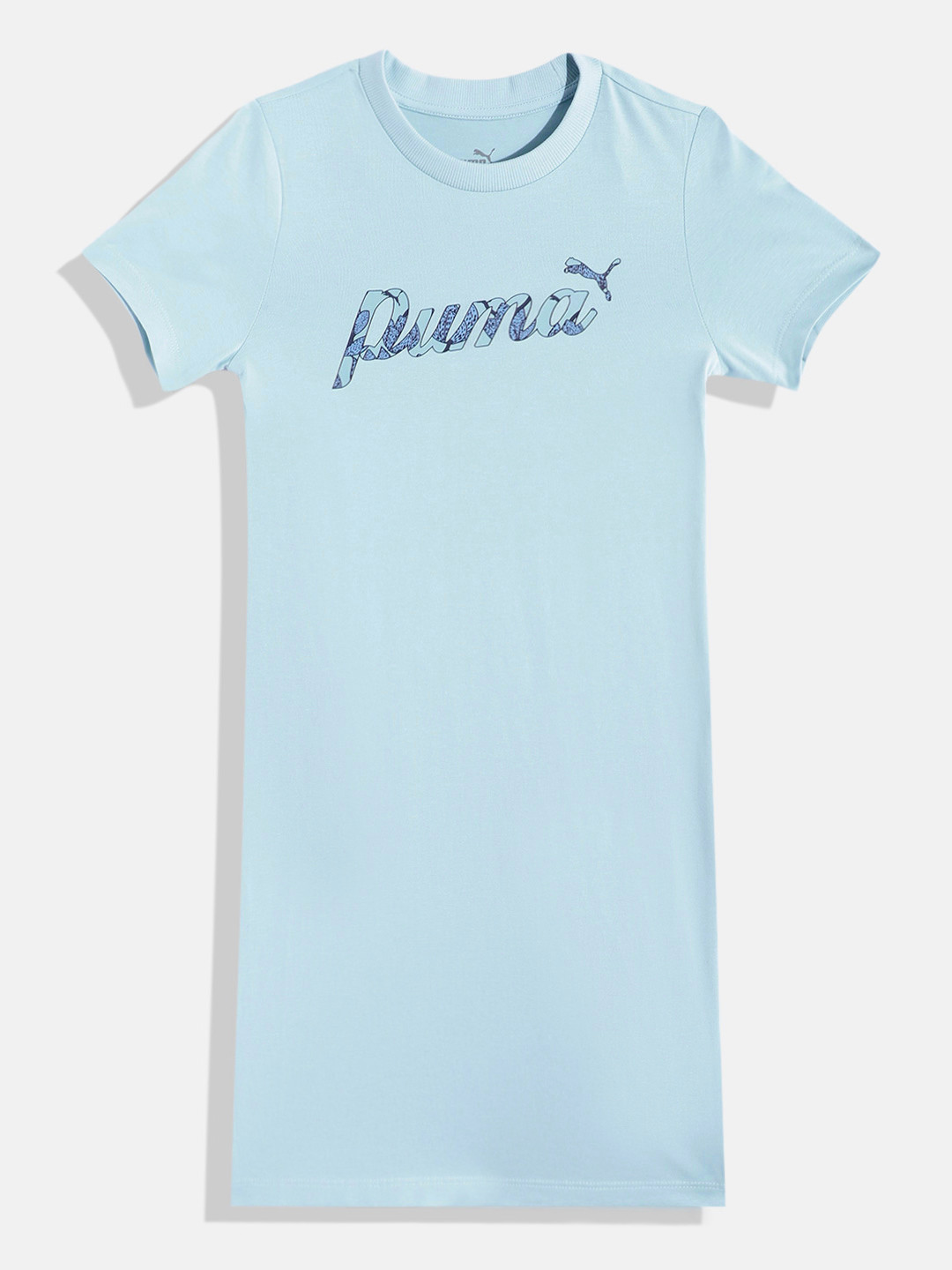 Puma Blossom Brand Logo Print T-shirt Dress