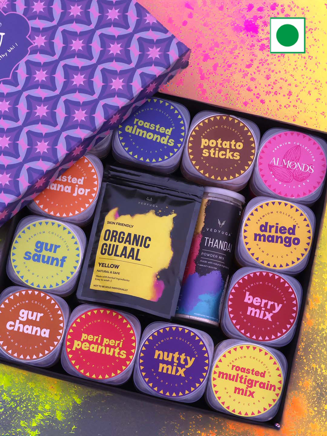 Healthy Treat Delight Holi Gift Hamper - 1895g