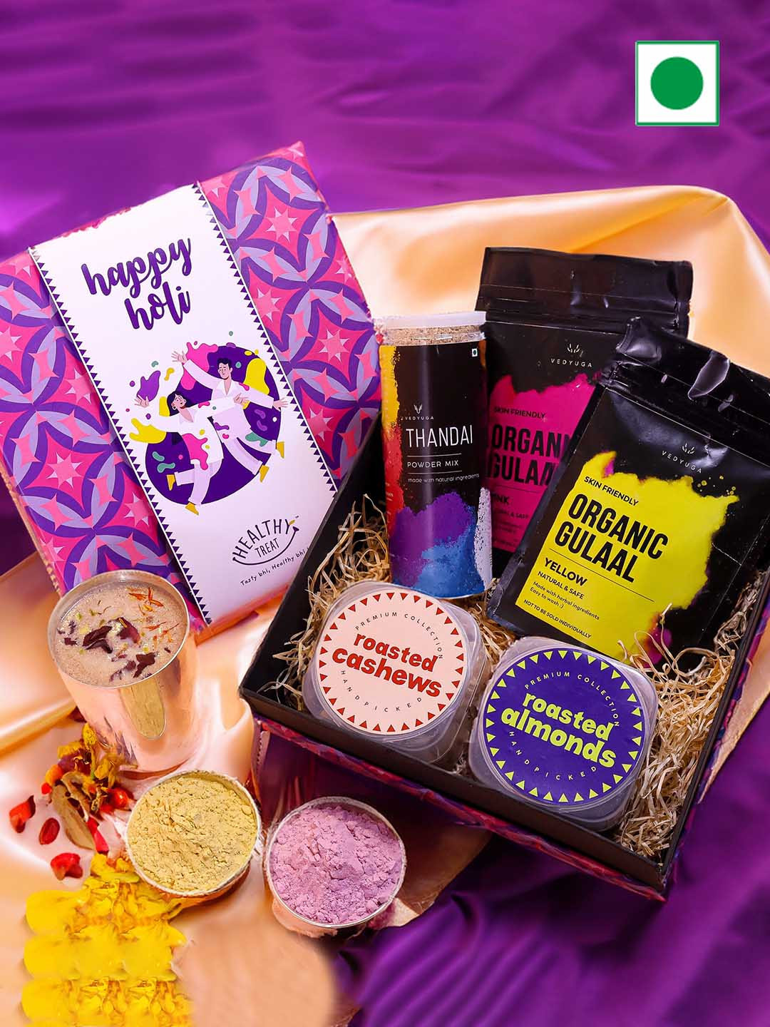 Healthy Treat Rang Barse Holi Gift Hamper - 615g