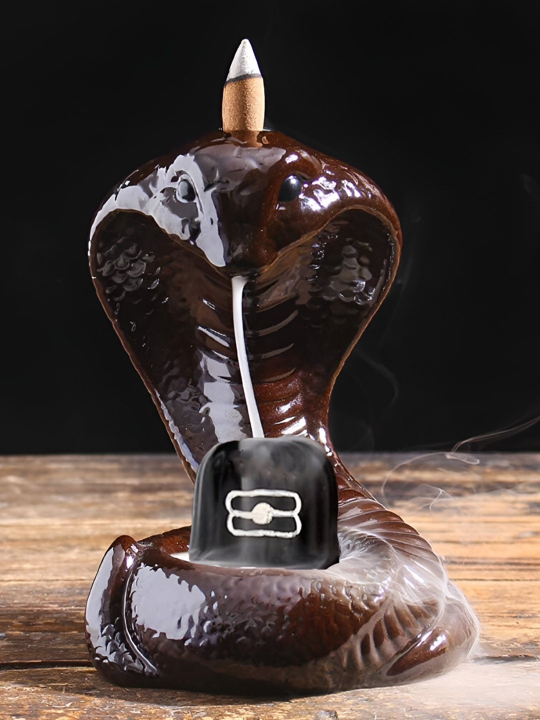 CRAFTAM Brown 30 Pieces Cones With Incense Holder