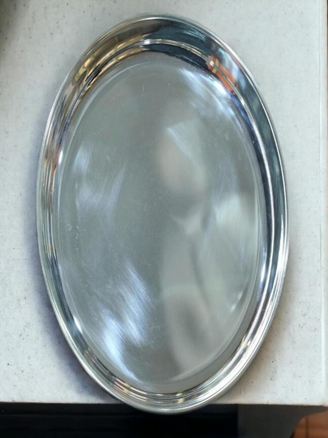 Sigaram German Silver Plain Plate
