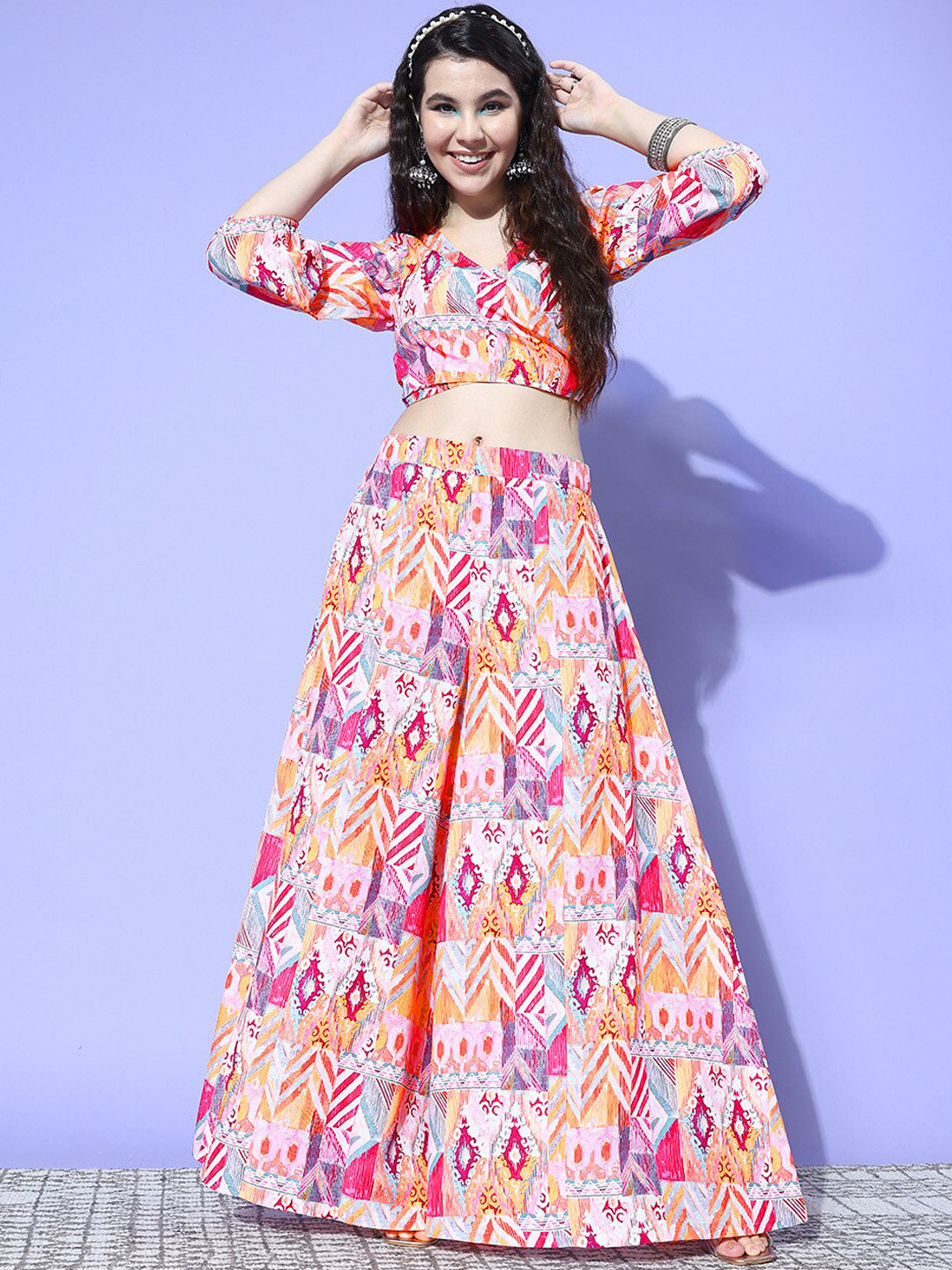 Varanga Printed Top With Palazzos