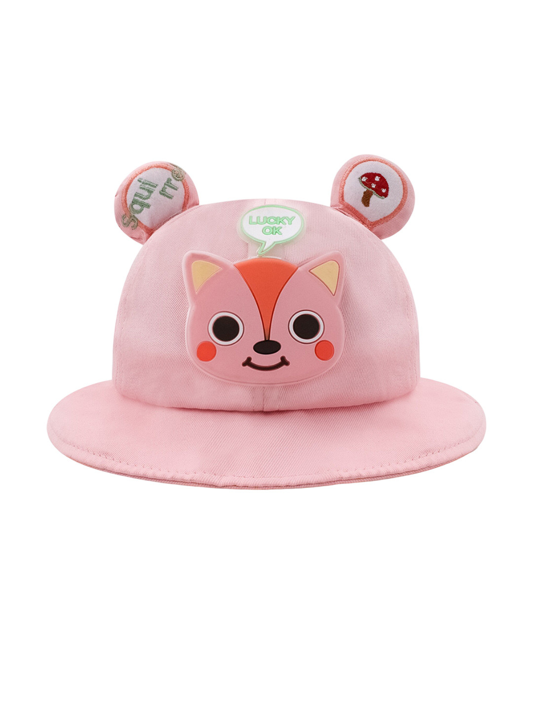 JENNA Girls Pink Self Design Bucket Hat