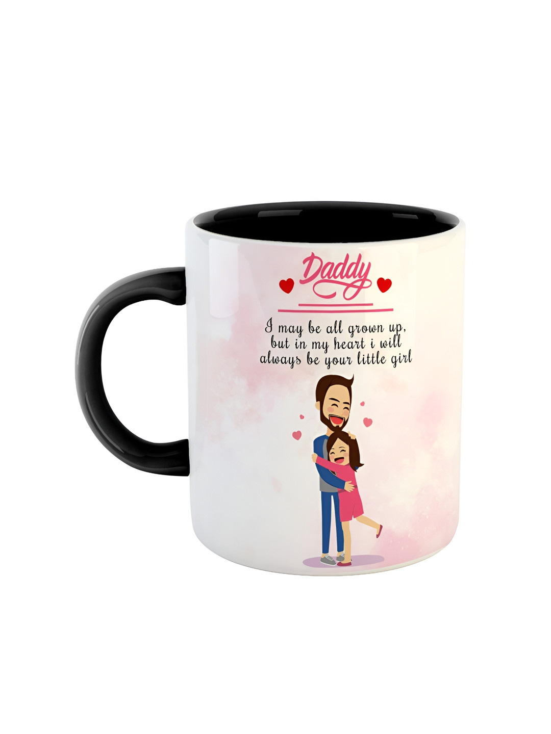 ARTBUG Jival Name Personalised Black Typography Ceramic Microwave Safe Mug-350ml